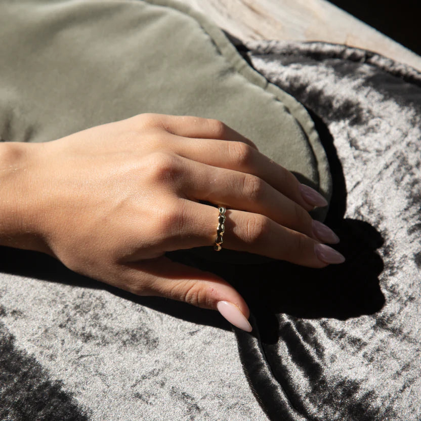 TAKEN by STORM: Snow Ring Gold Plated