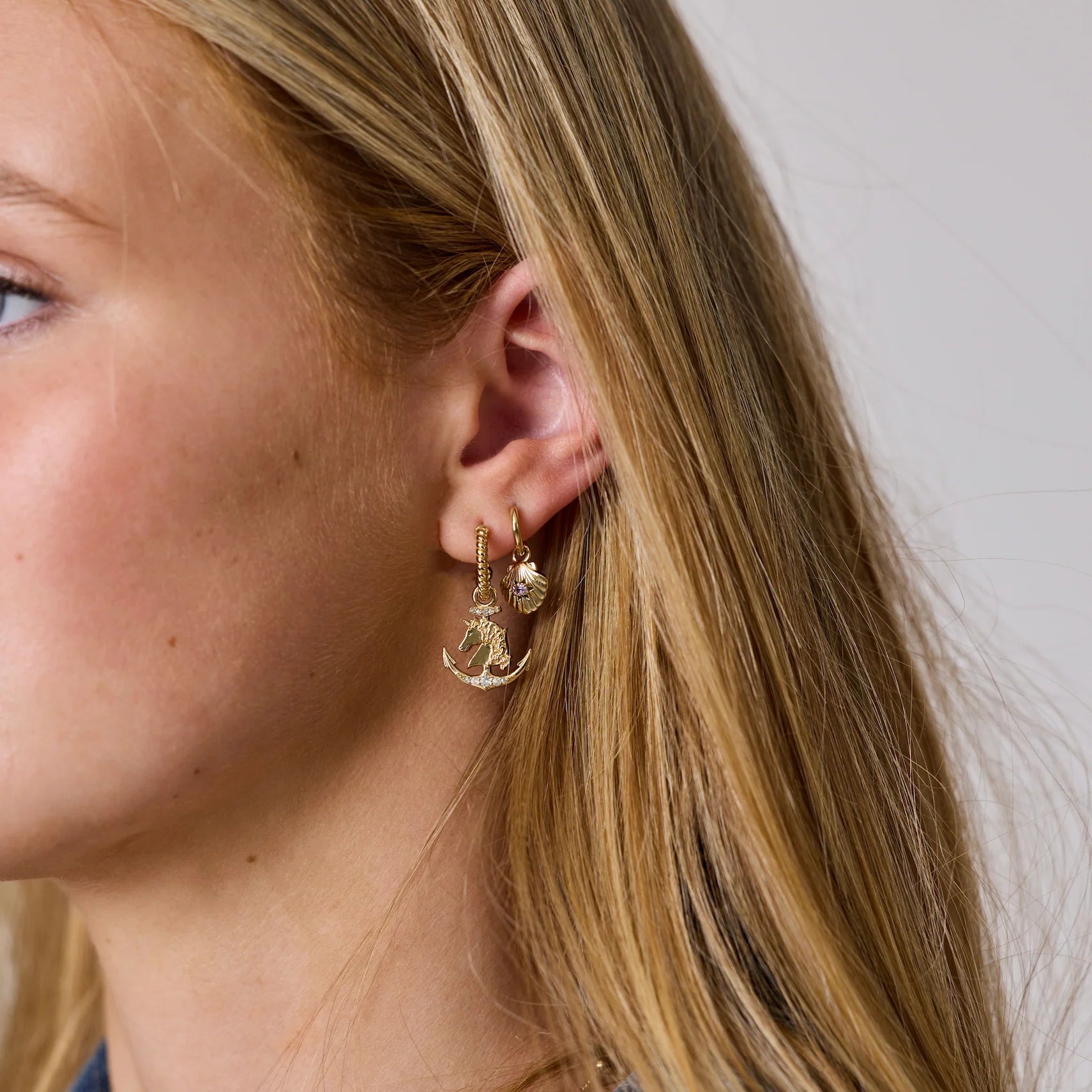 TAKEN by STORM: Midnight Swim Sleeper Earrings Gold Plated