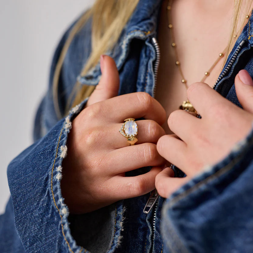 TAKEN by STORM: Siren Tears Ring Gold Plated
