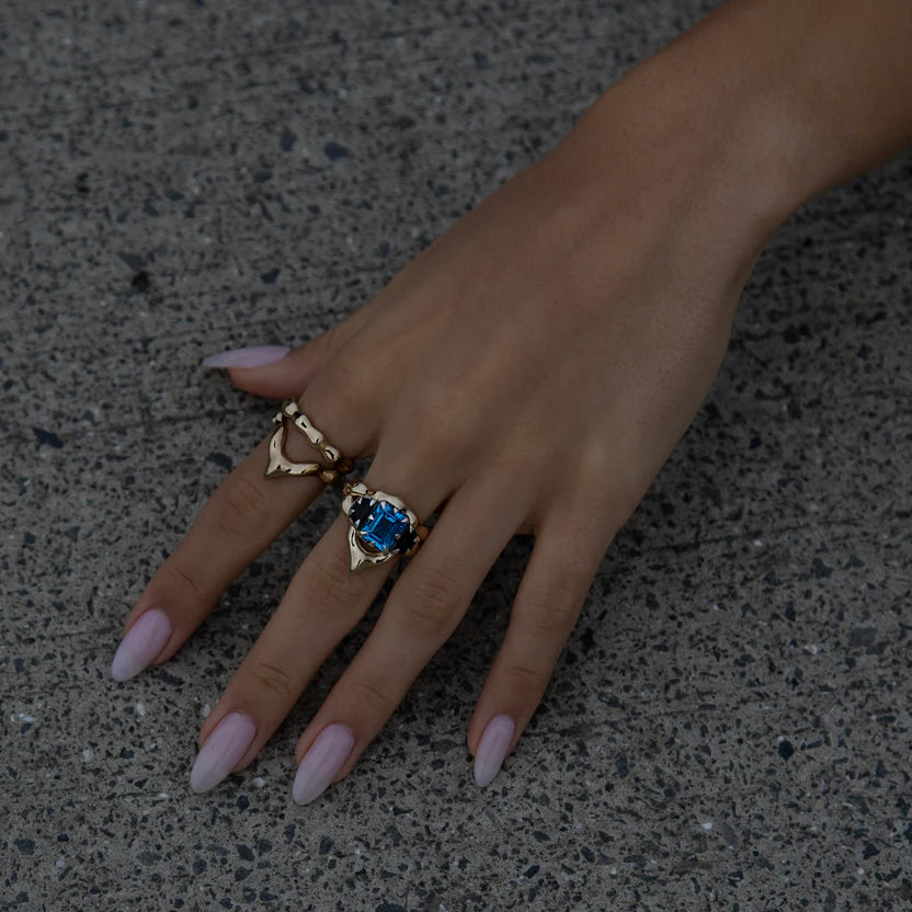 TAKEN by STORM: Tideglass Ring - Studio Piece (ONE OFF)