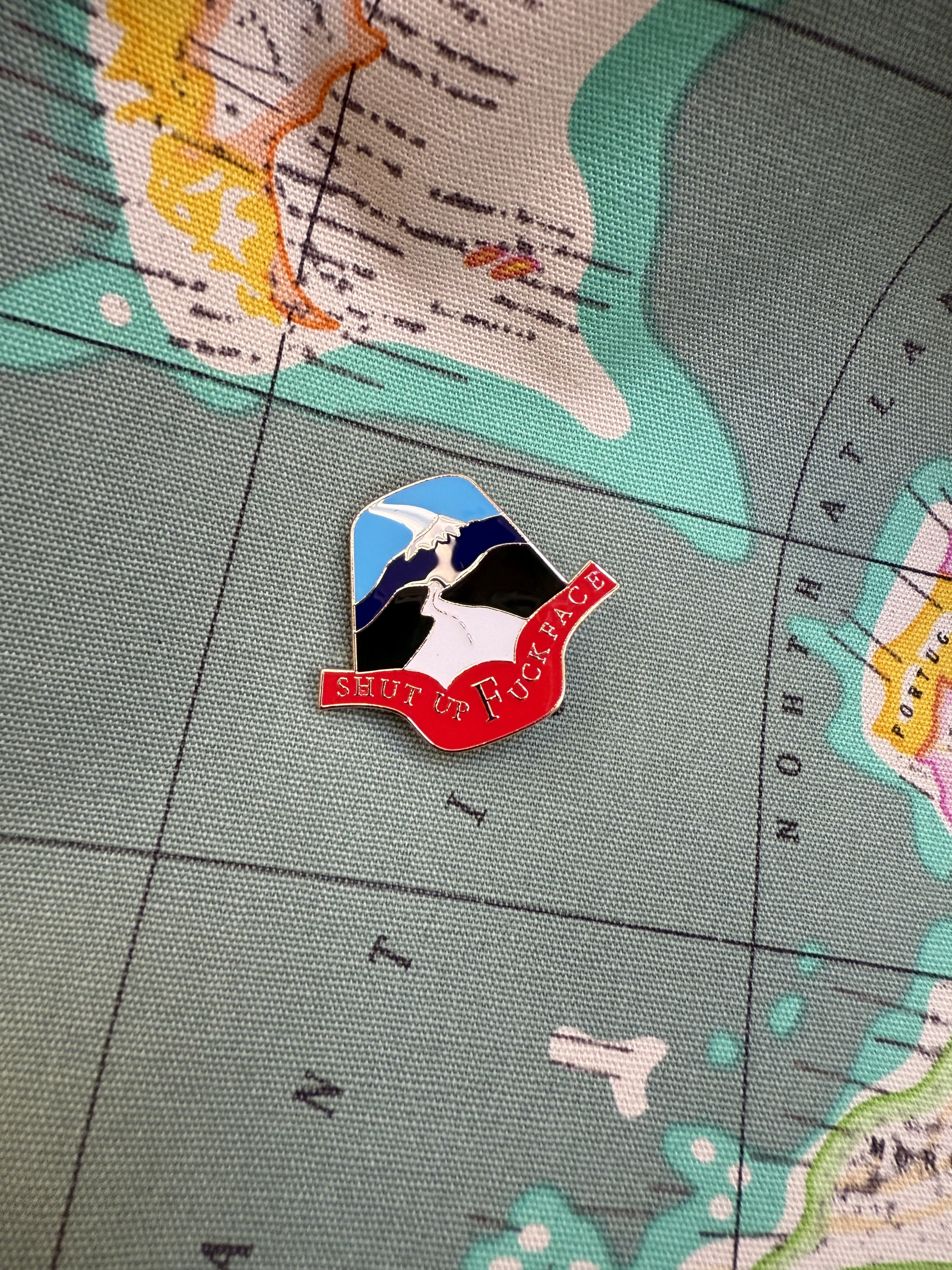 Enamel Badge - Shut Up