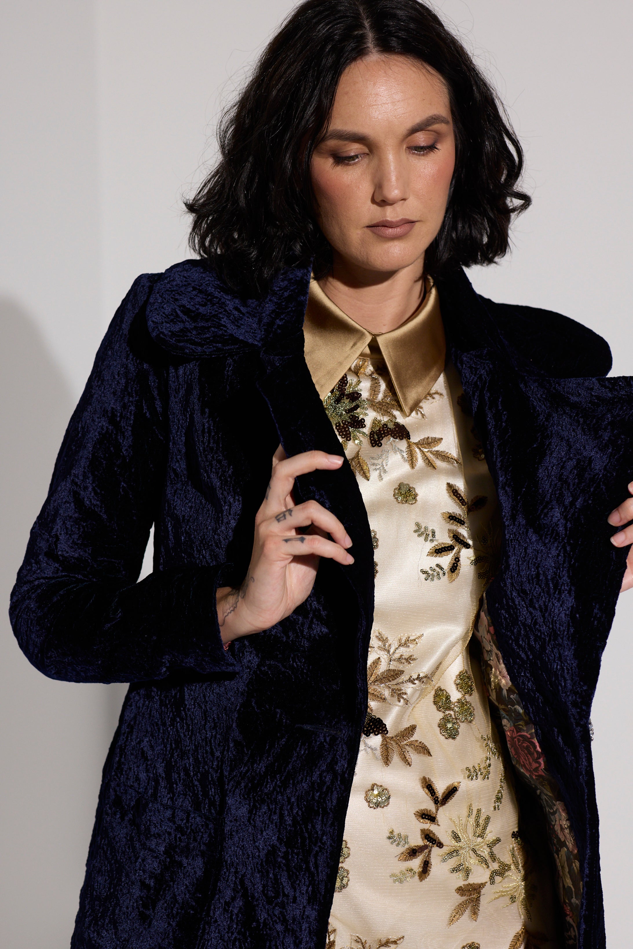 WORLD 5618 Memory Coat Navy