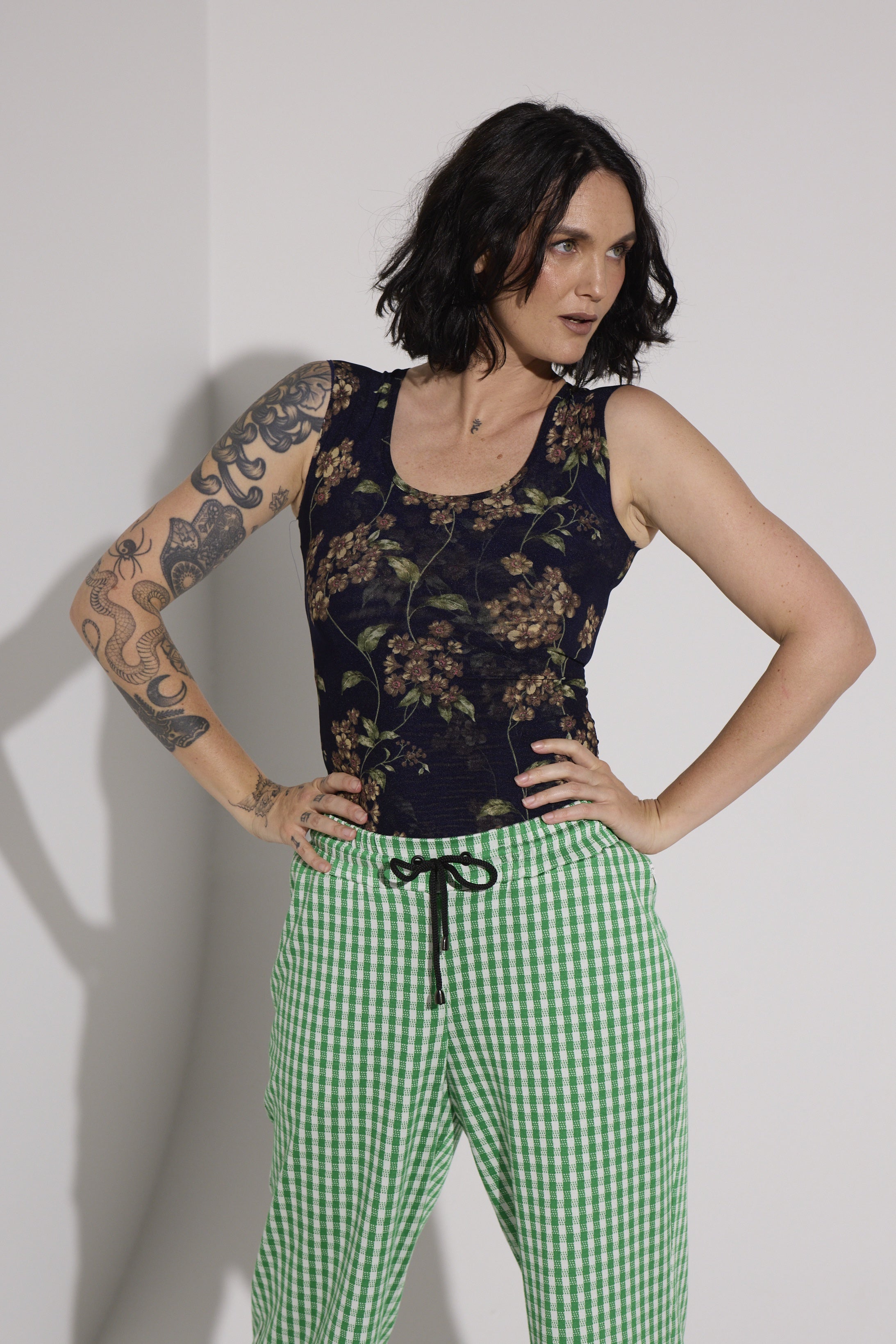 WORLD 5636 Sushi Top 2026 Navy Floral - ONE SIZE