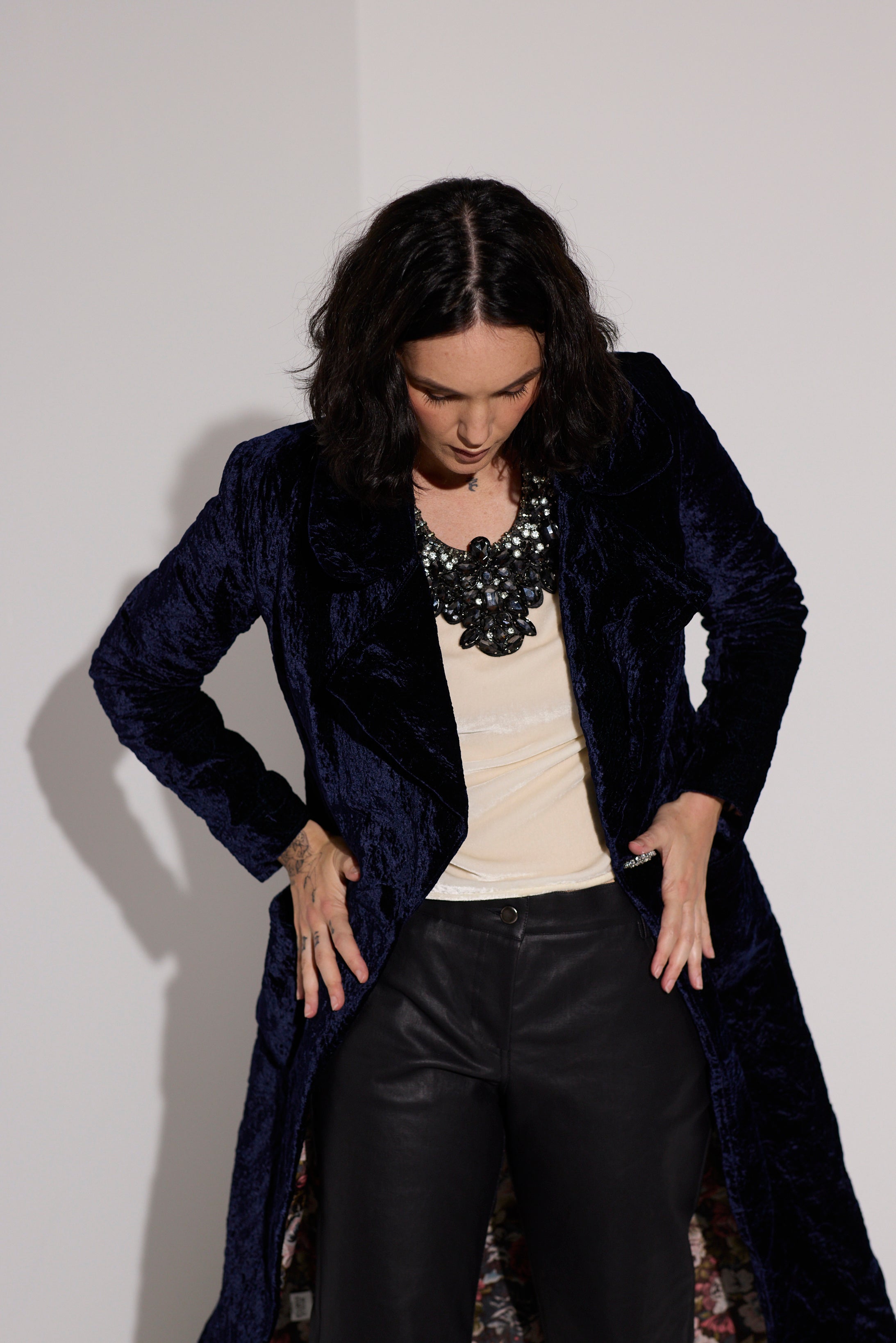 WORLD 5618 Memory Coat Navy