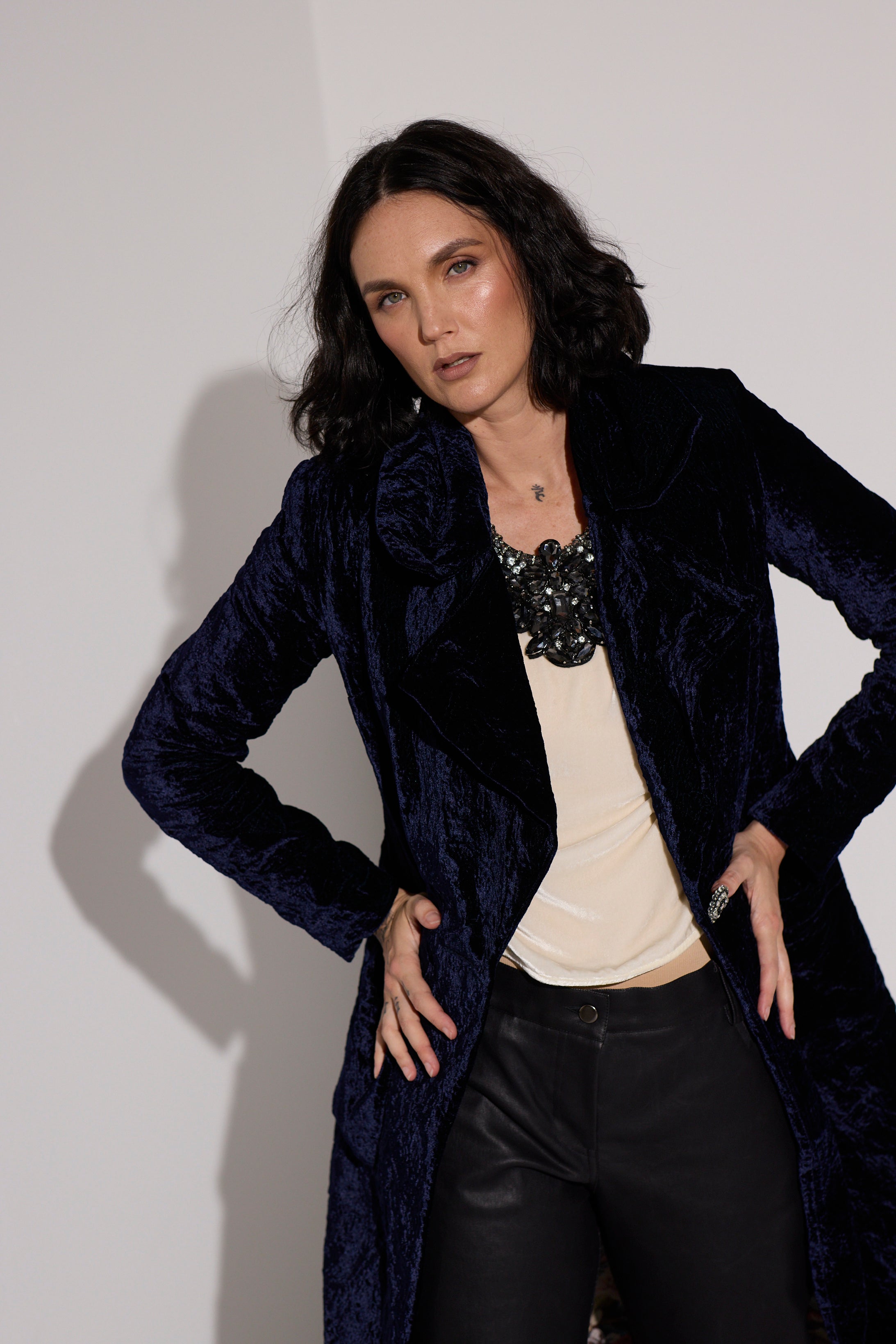 WORLD 5618 Memory Coat Navy