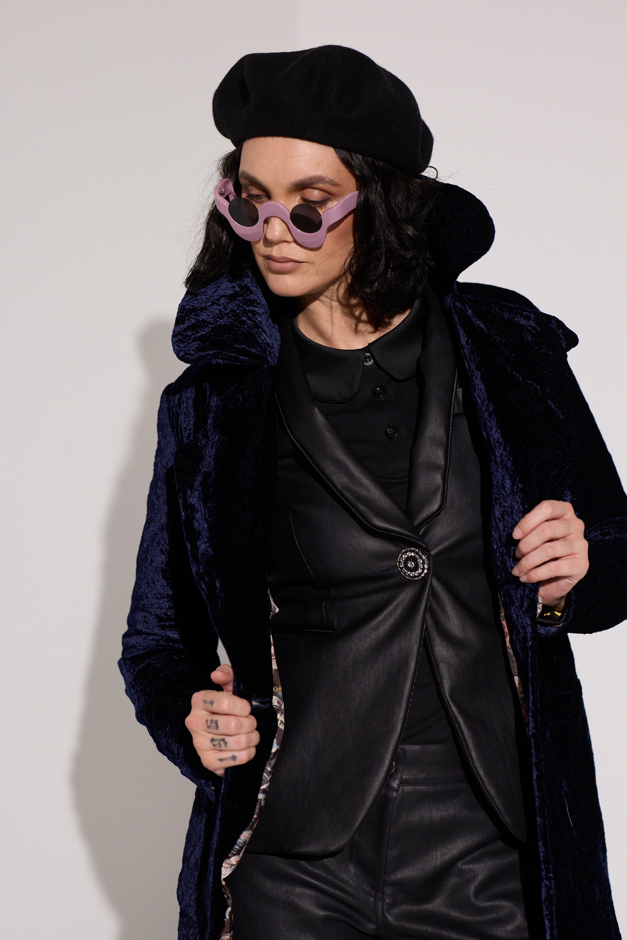 WORLD 5618 Memory Coat Navy