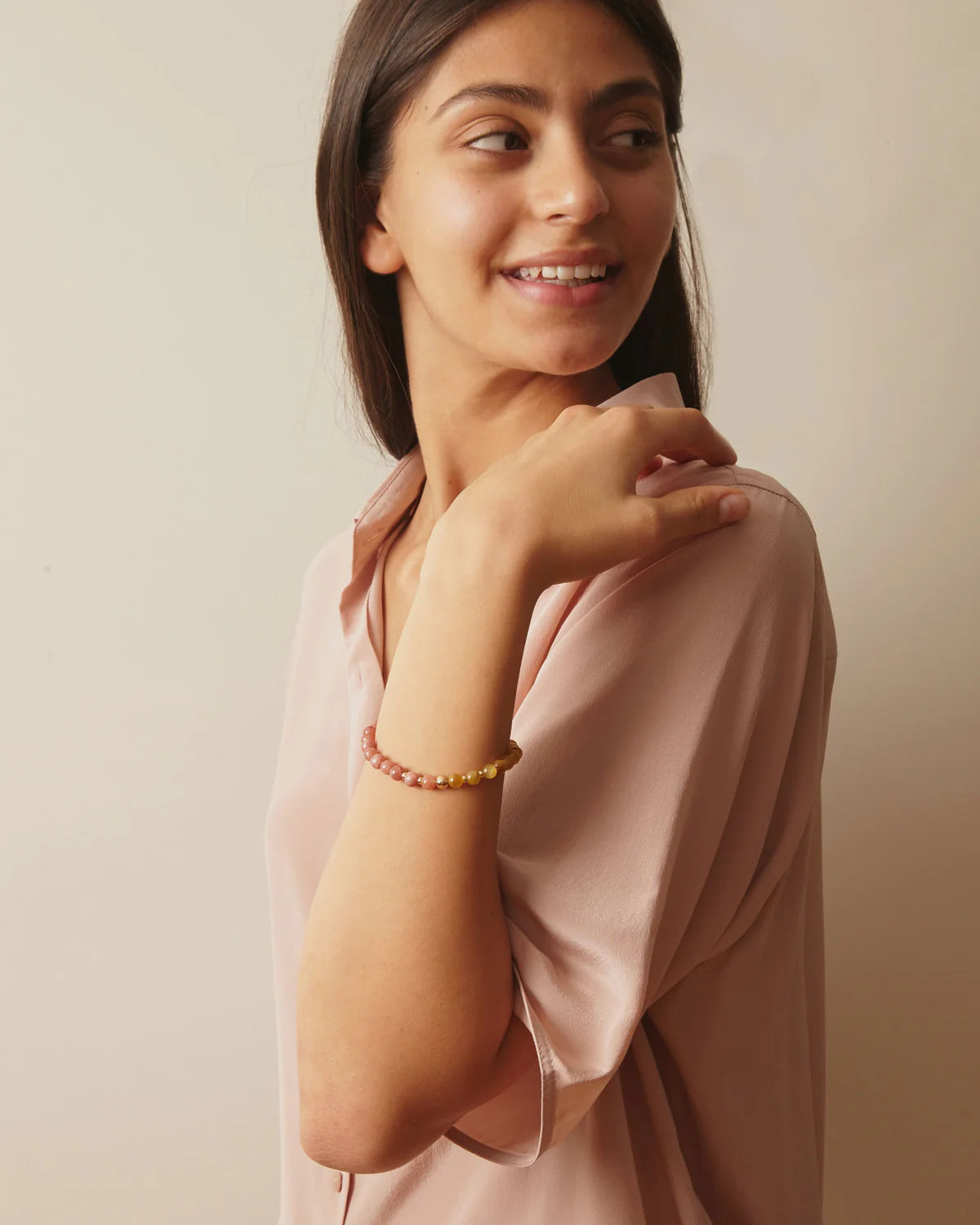 Spiritus Stones - The Sun-Seeker Bracelet with Sunstone & Golden Tiger's Eye