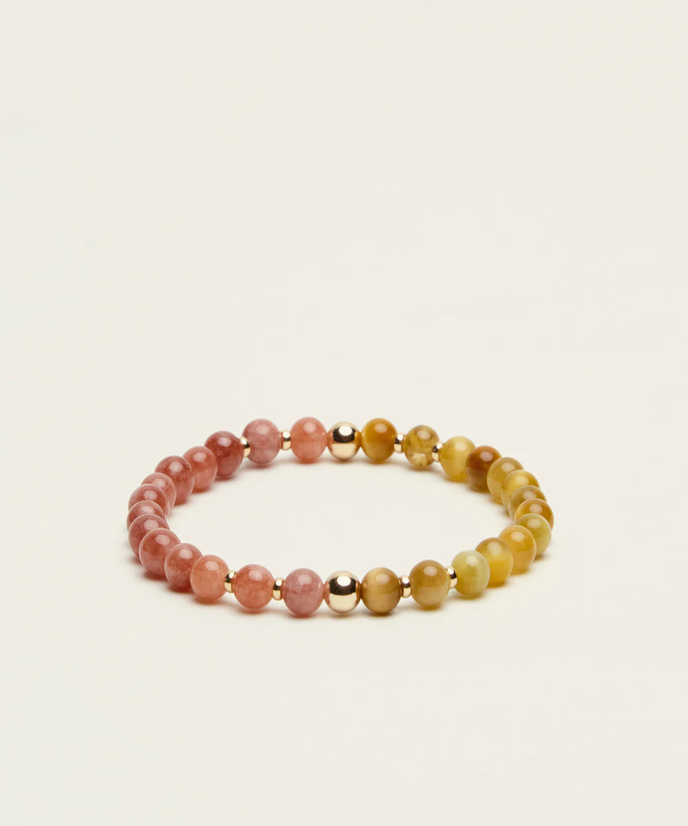 Spiritus Stones - The Sun-Seeker Bracelet with Sunstone & Golden Tiger's Eye