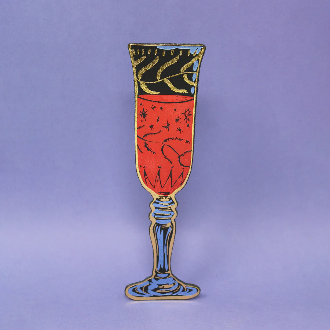 Ark - Wine Glass Black - Bookmark