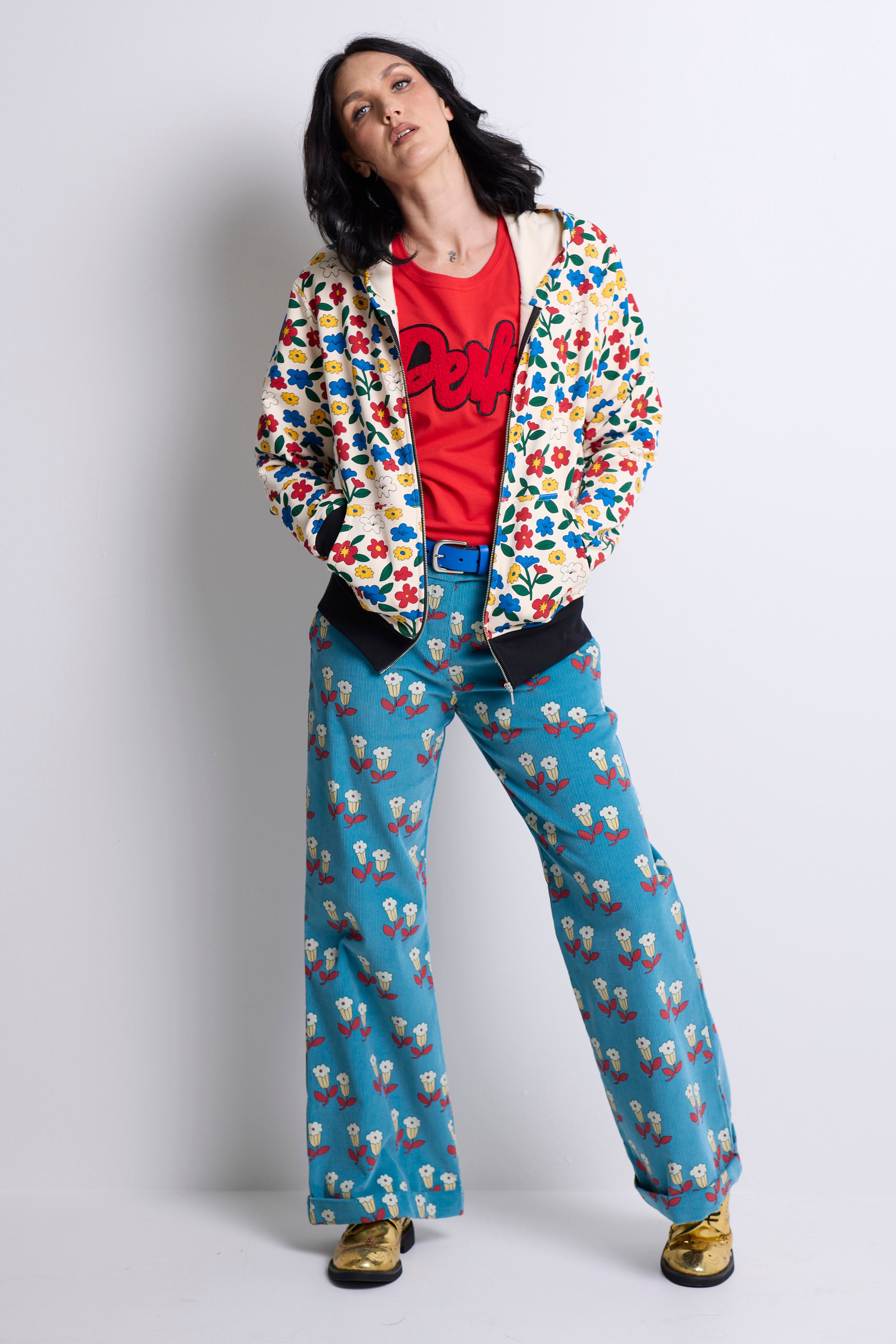 WORLD 5561 Folklore Hoodie Floral (UNISEX)