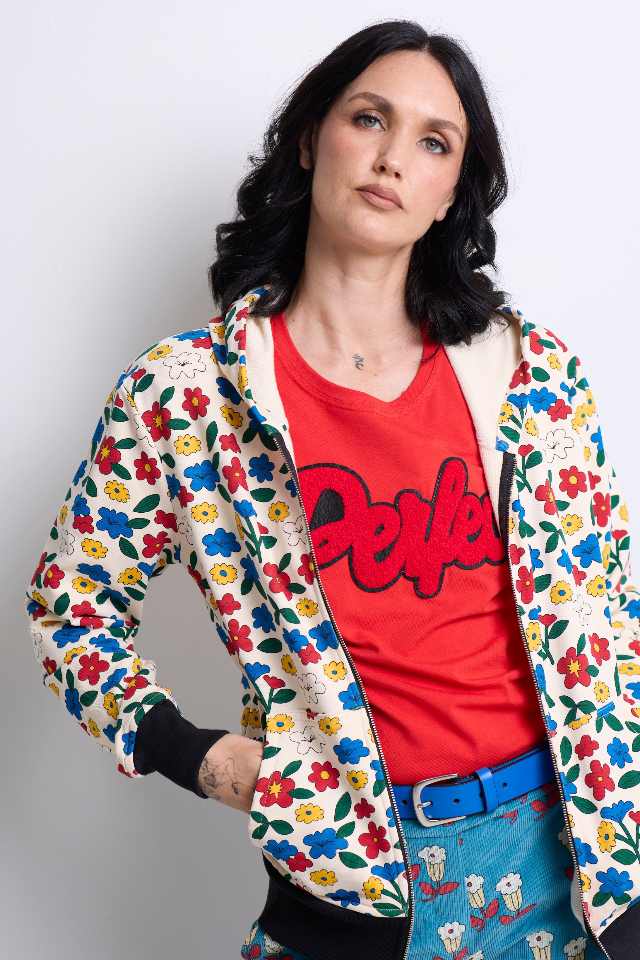 WORLD 5561 Folklore Hoodie Floral (UNISEX)