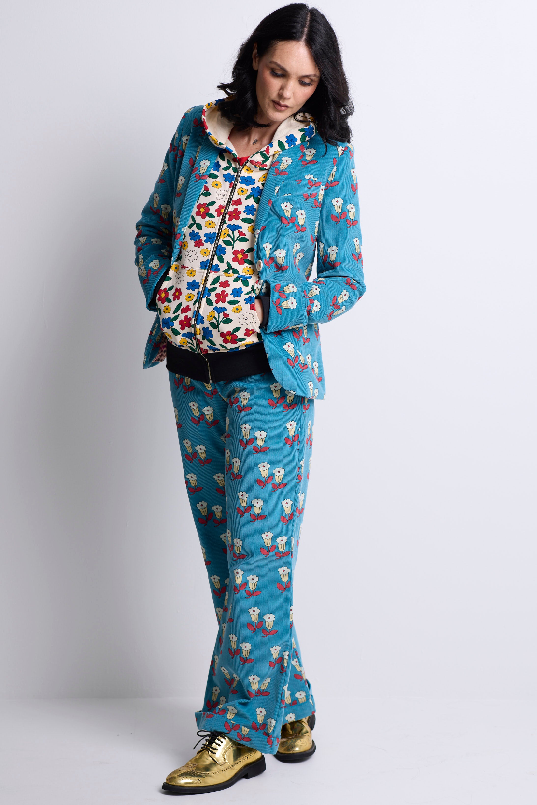 WORLD 5561 Folklore Hoodie Floral (UNISEX)