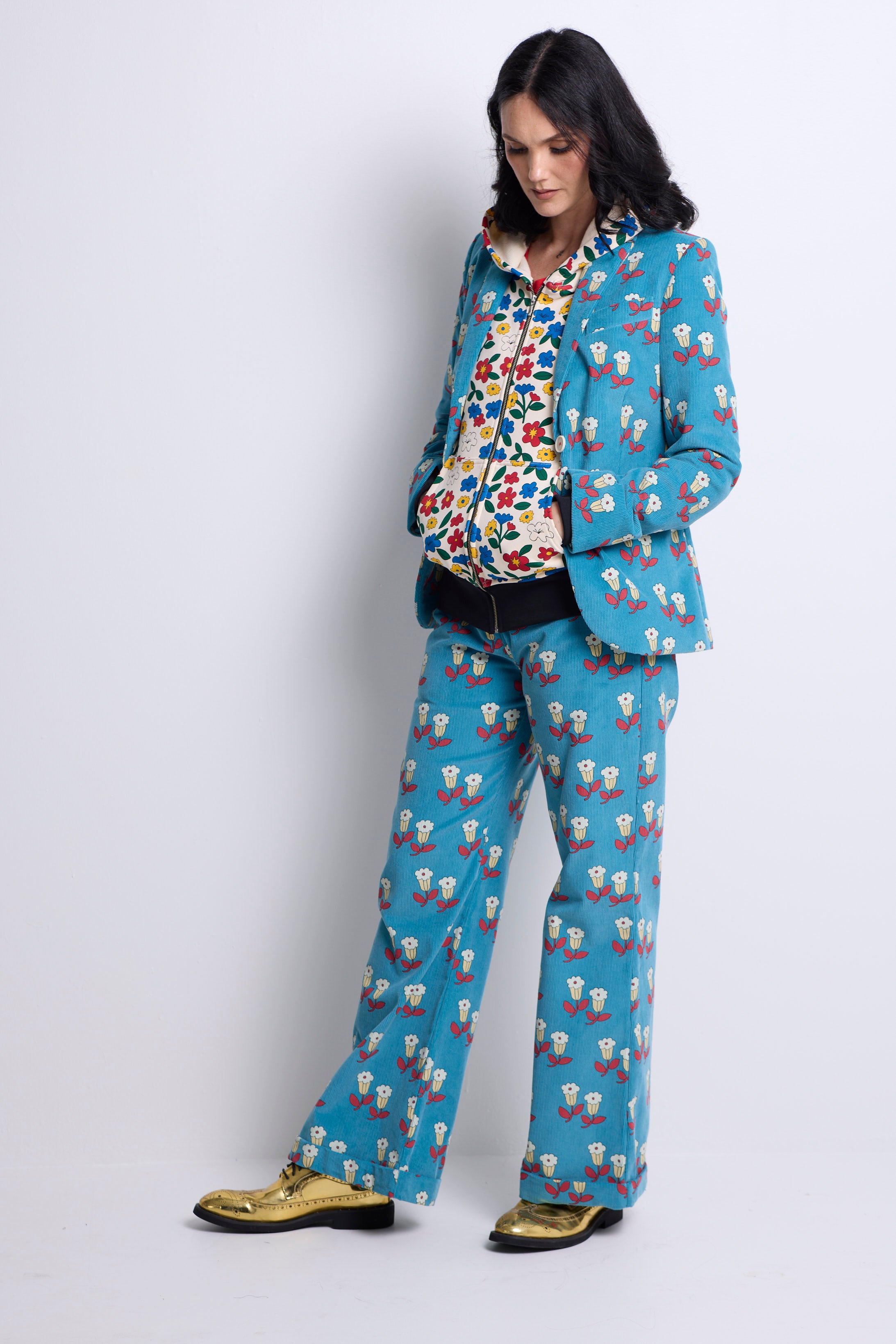 WORLD 5561 Folklore Hoodie Floral (UNISEX)