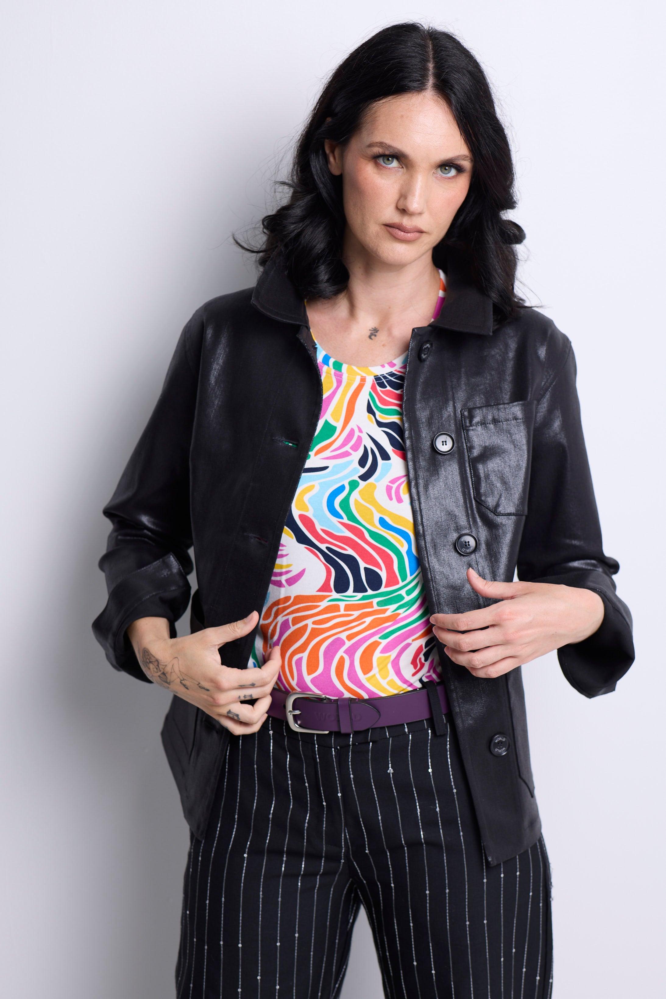 WORLD 5065 Flow T-Shirt Multi w/ Embroidered Balloon Dog (UNISEX)