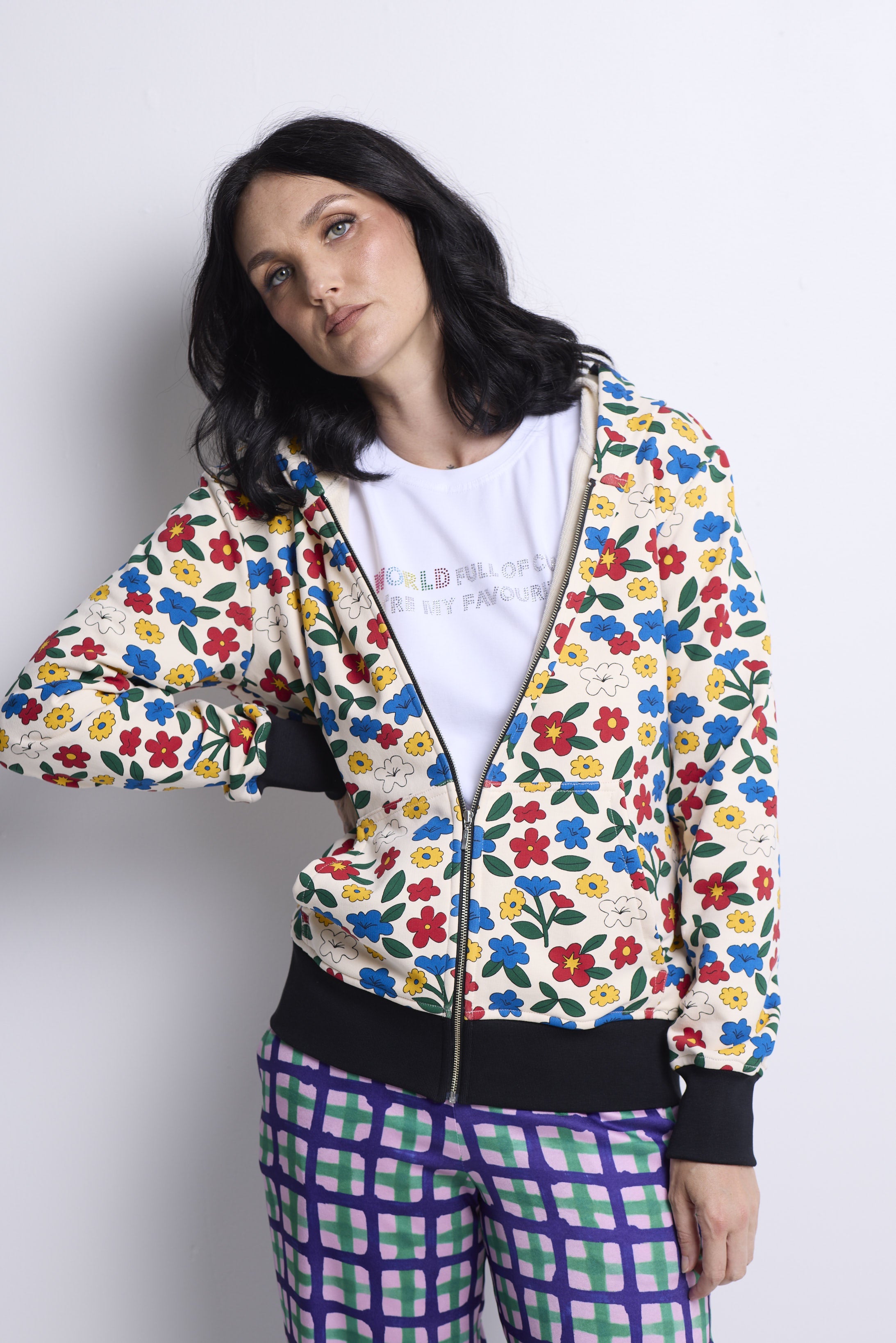 WORLD 5561 Folklore Hoodie Floral (UNISEX)