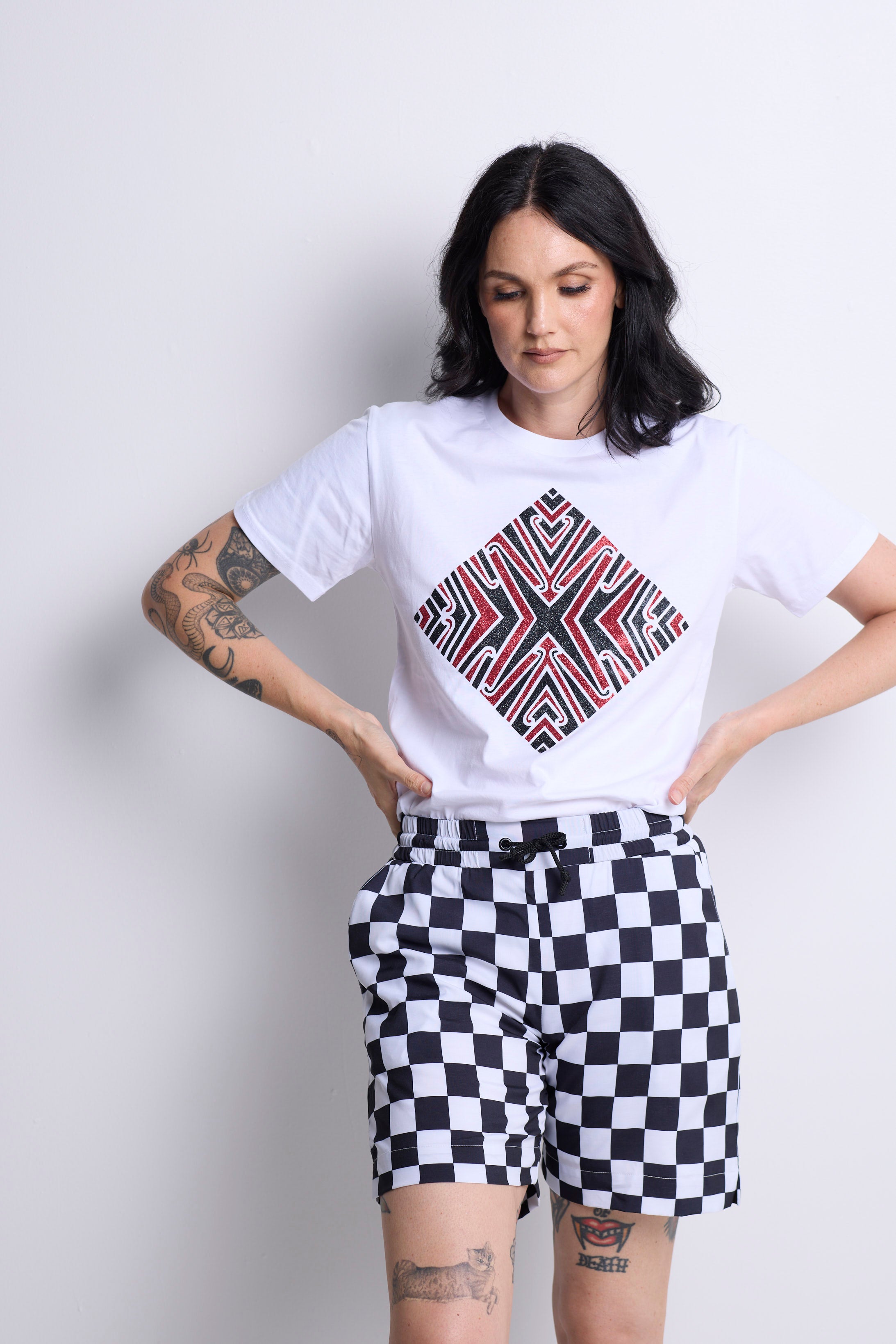WORLD LOVES REUBEN PATERSON - Listen To Your Kuia T-Shirt - White