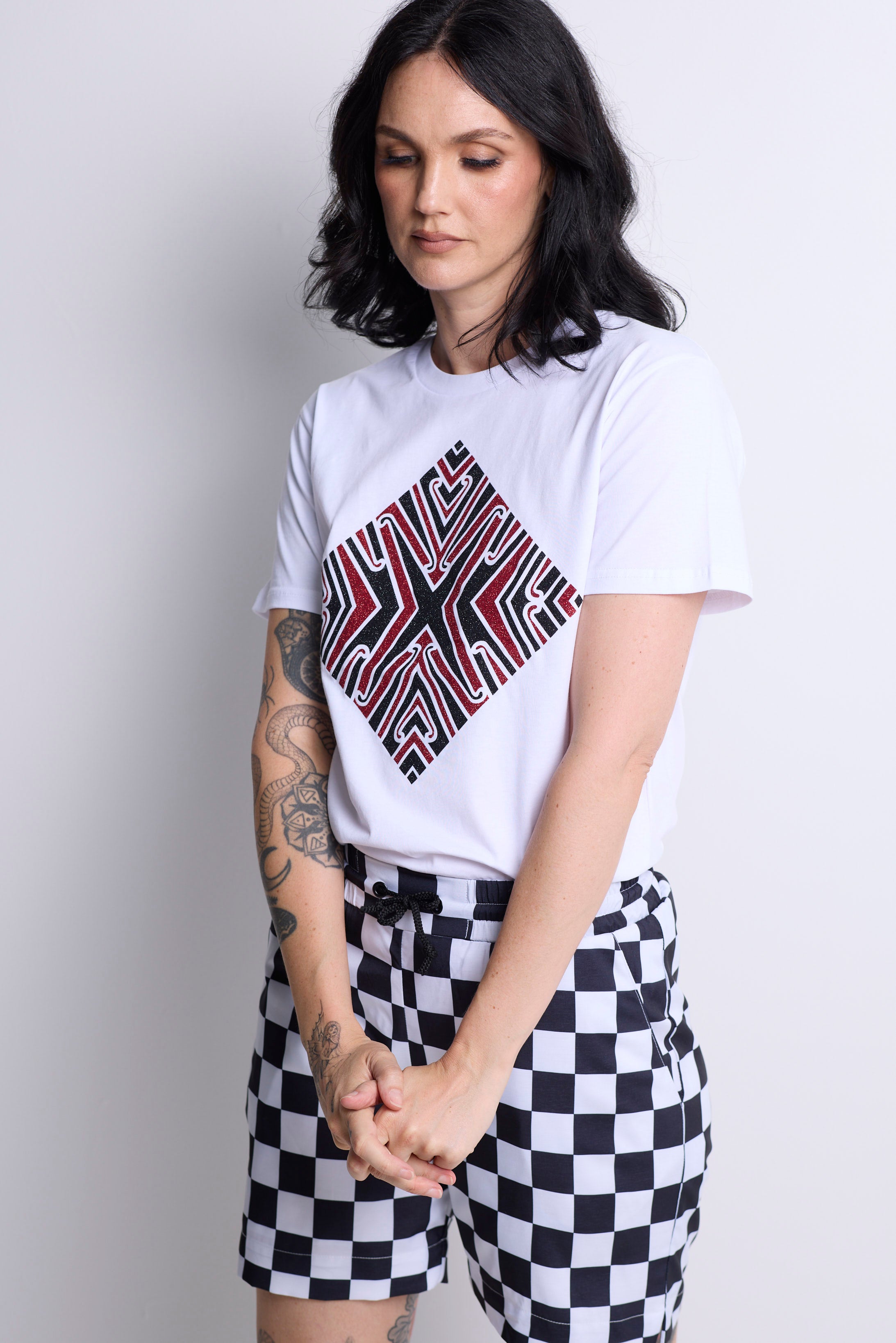WORLD LOVES REUBEN PATERSON - Listen To Your Kuia T-Shirt - White