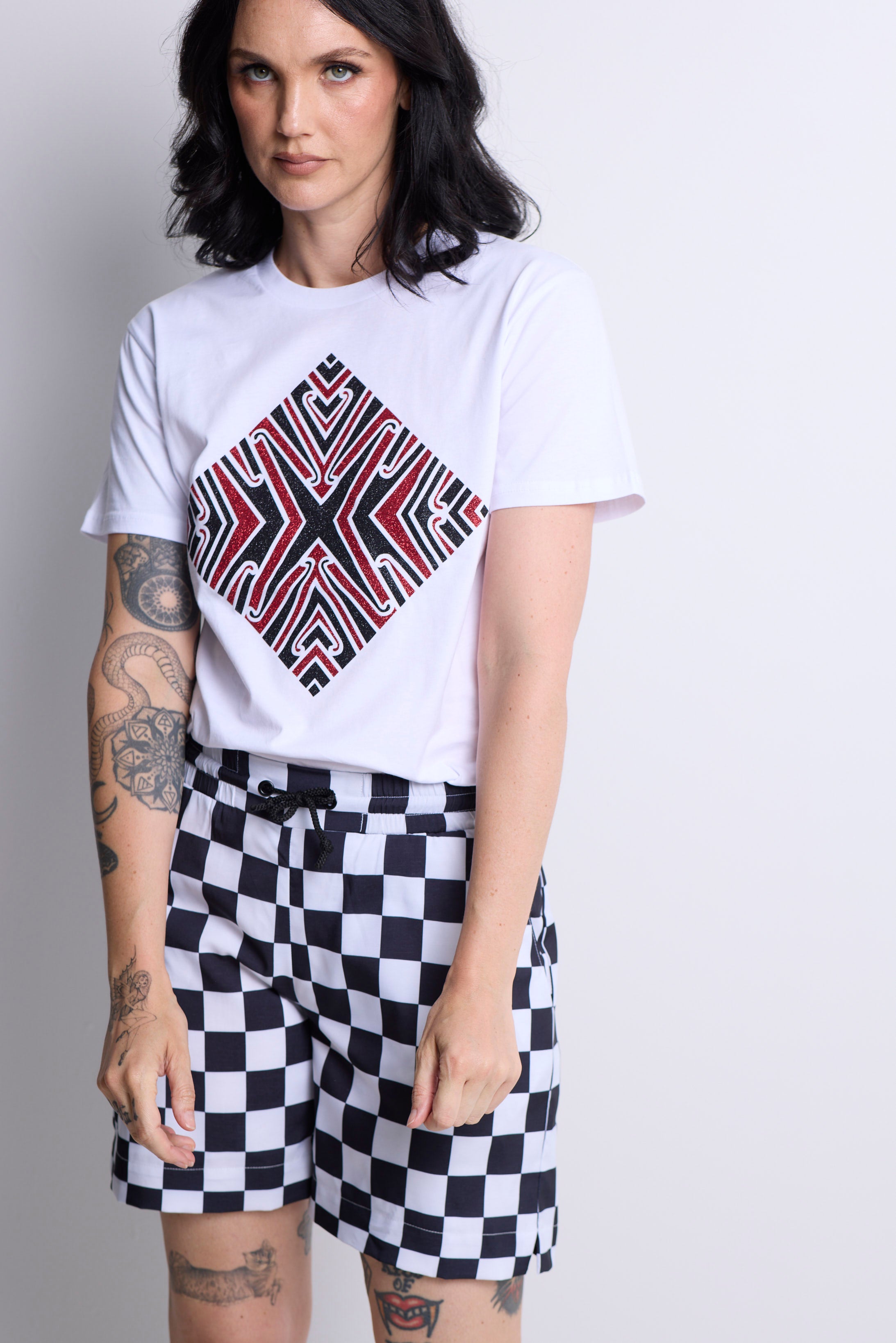 WORLD LOVES REUBEN PATERSON - Listen To Your Kuia T-Shirt - White