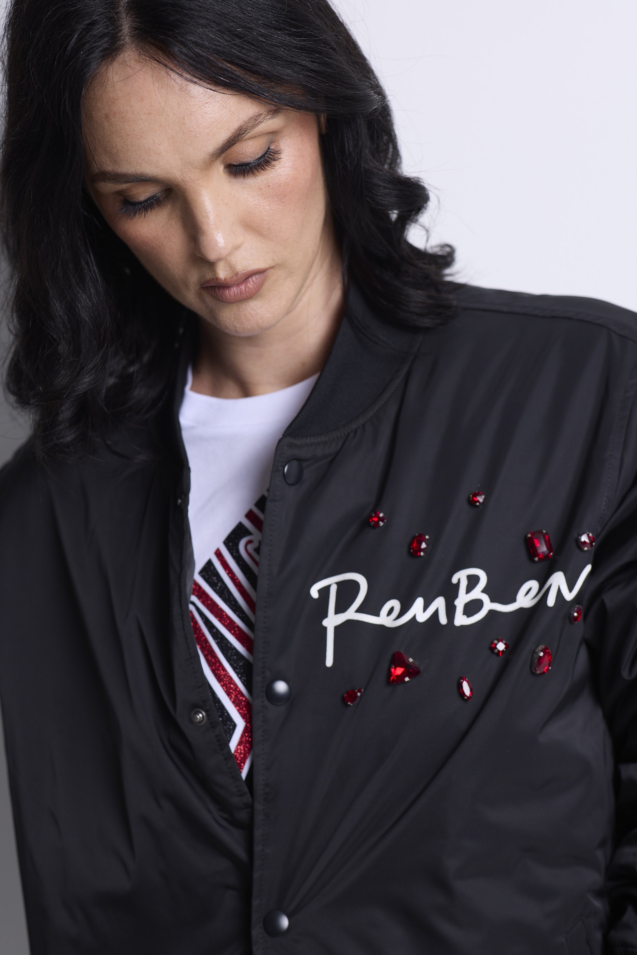 WORLD LOVES REUBEN PATERSON - Listen To Your Kuia - Glitter Bomber Jacket
