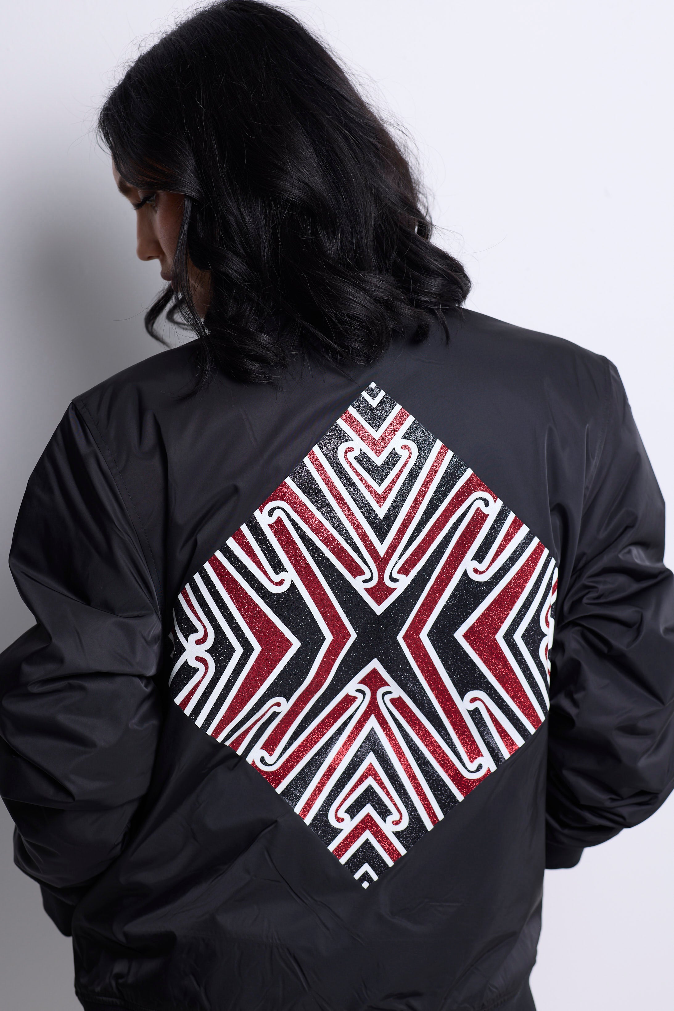 WORLD LOVES REUBEN PATERSON - Listen To Your Kuia - Glitter Bomber Jacket