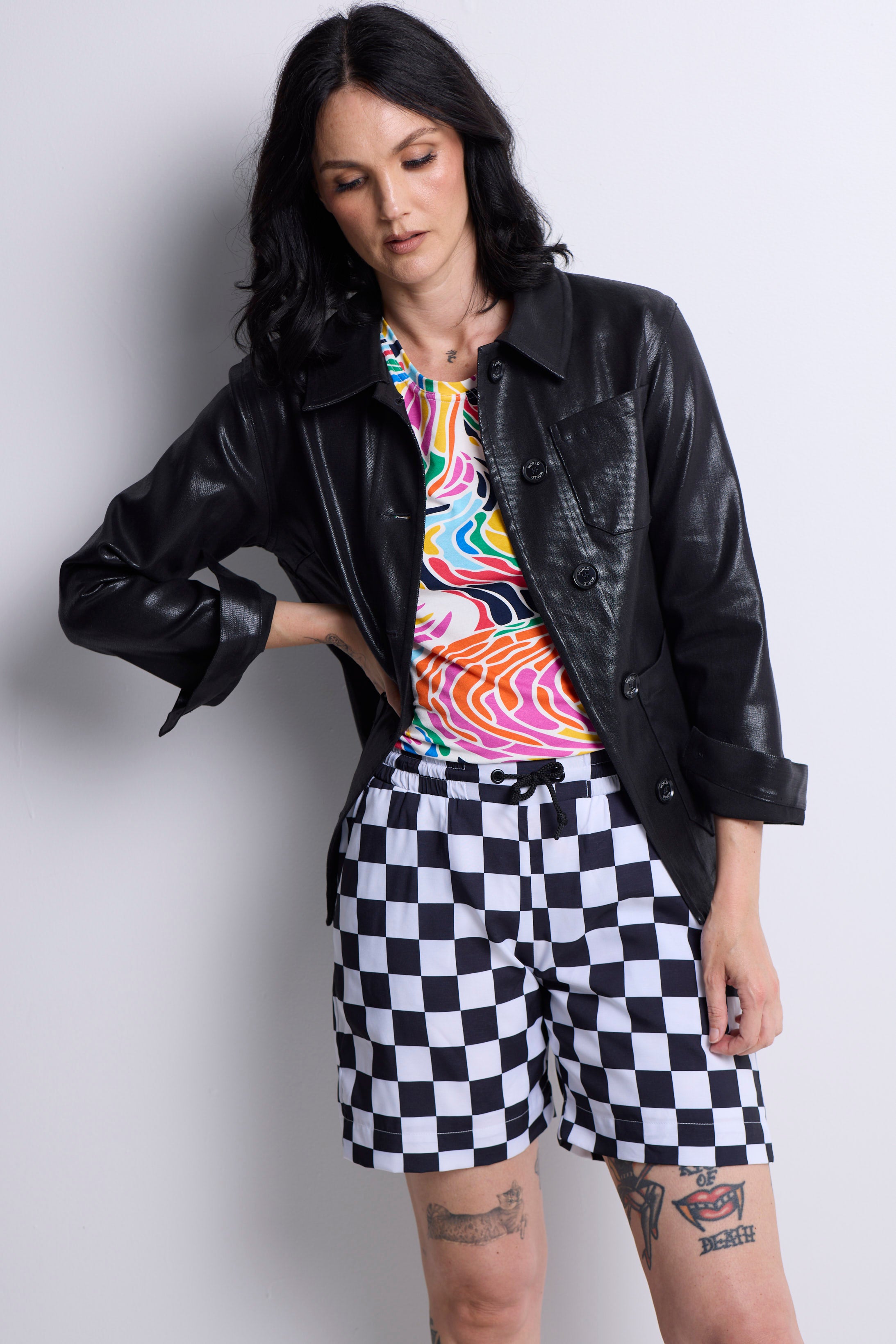 WORLD 5065 Flow T-Shirt Multi w/ Embroidered Balloon Dog (UNISEX)