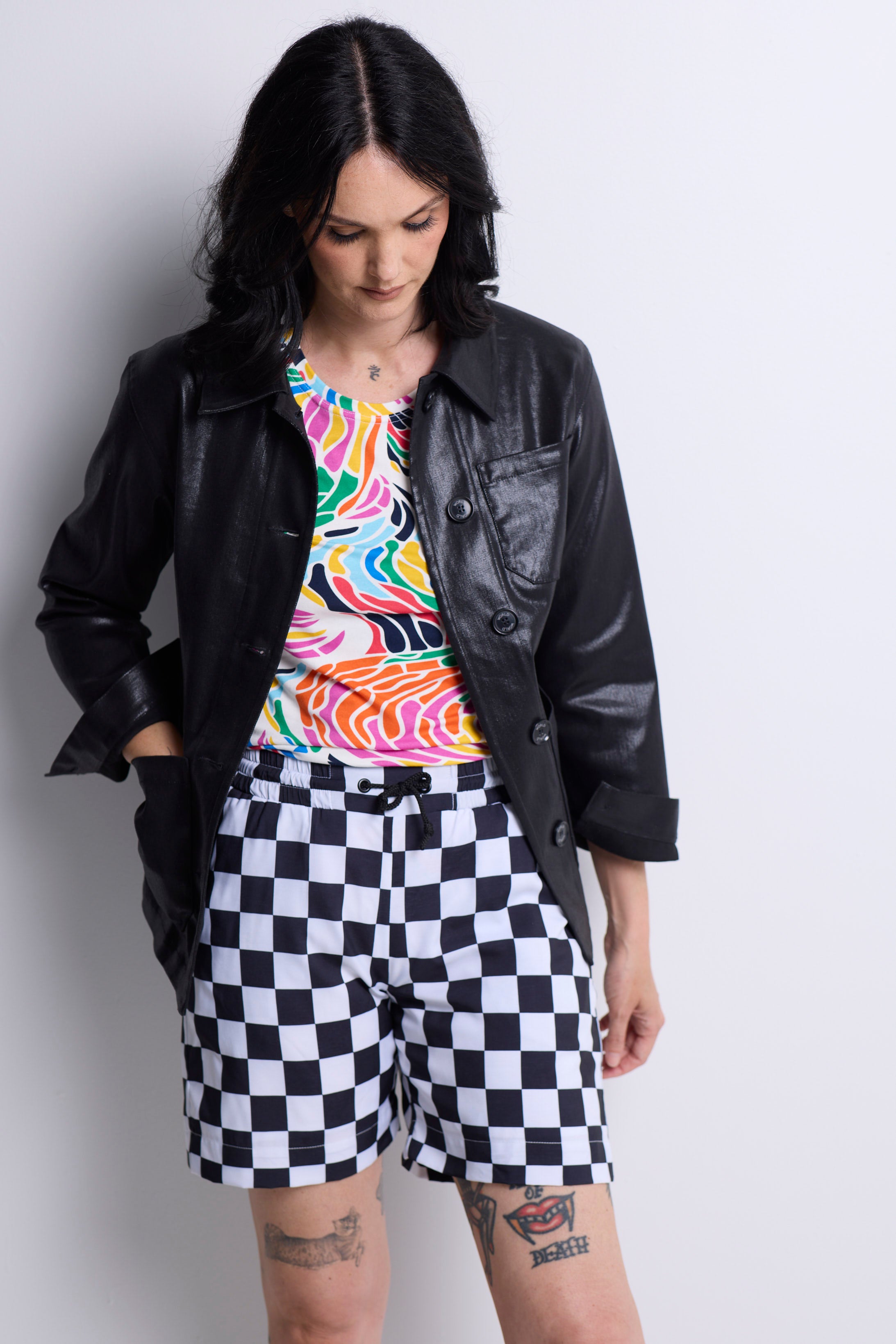 WORLD 5568 Franny Jacket Black Shine