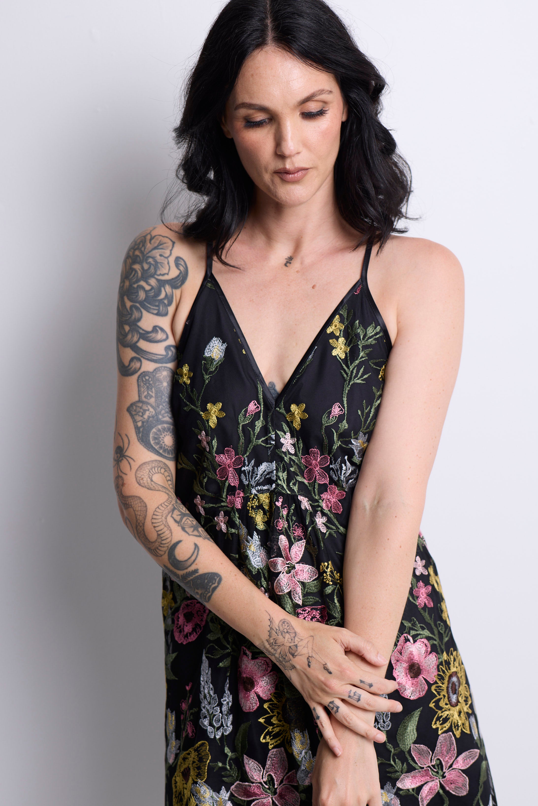 WORLD 3902 Floating Flowers Dress