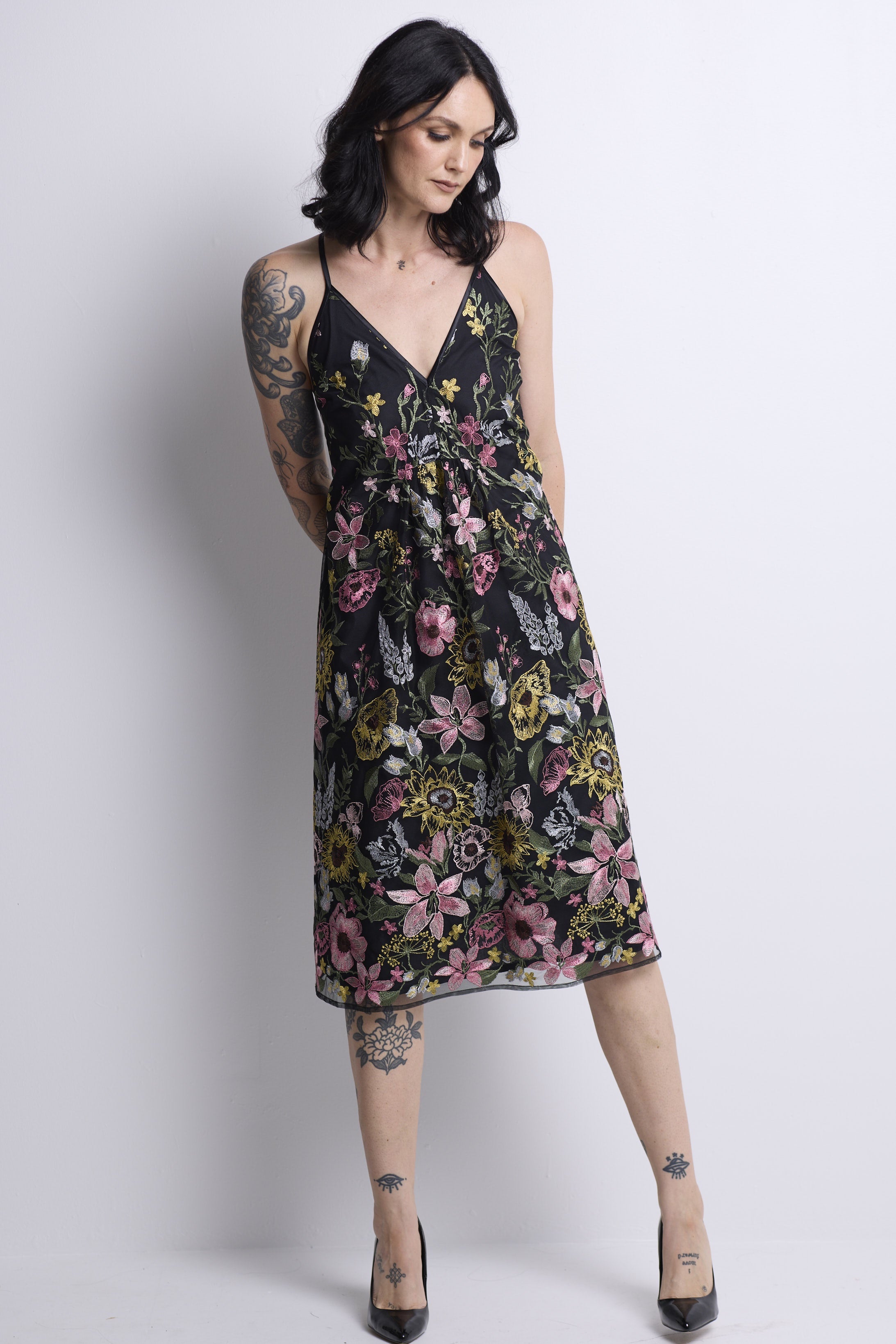 WORLD 3902 Floating Flowers Dress