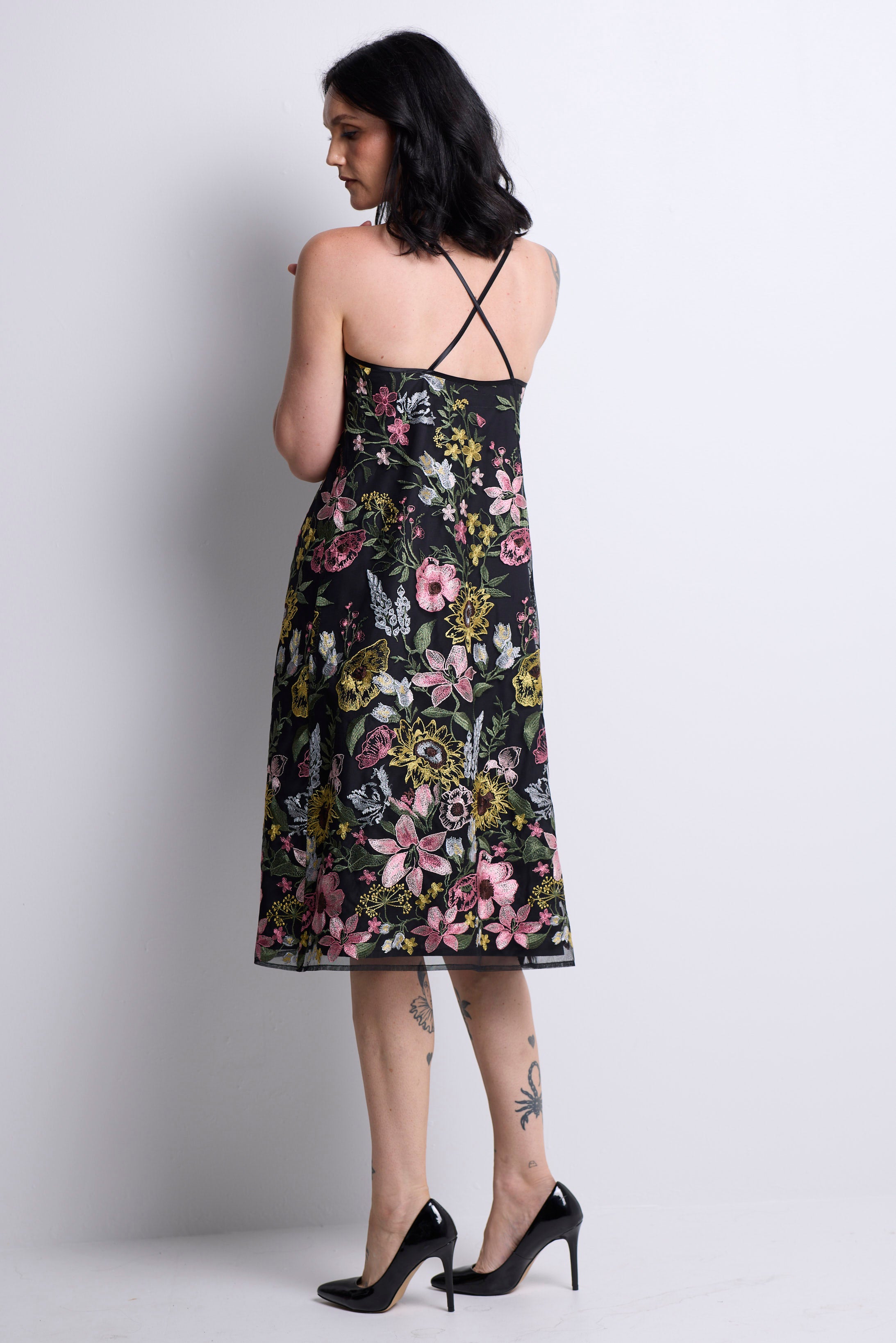 WORLD 3902 Floating Flowers Dress