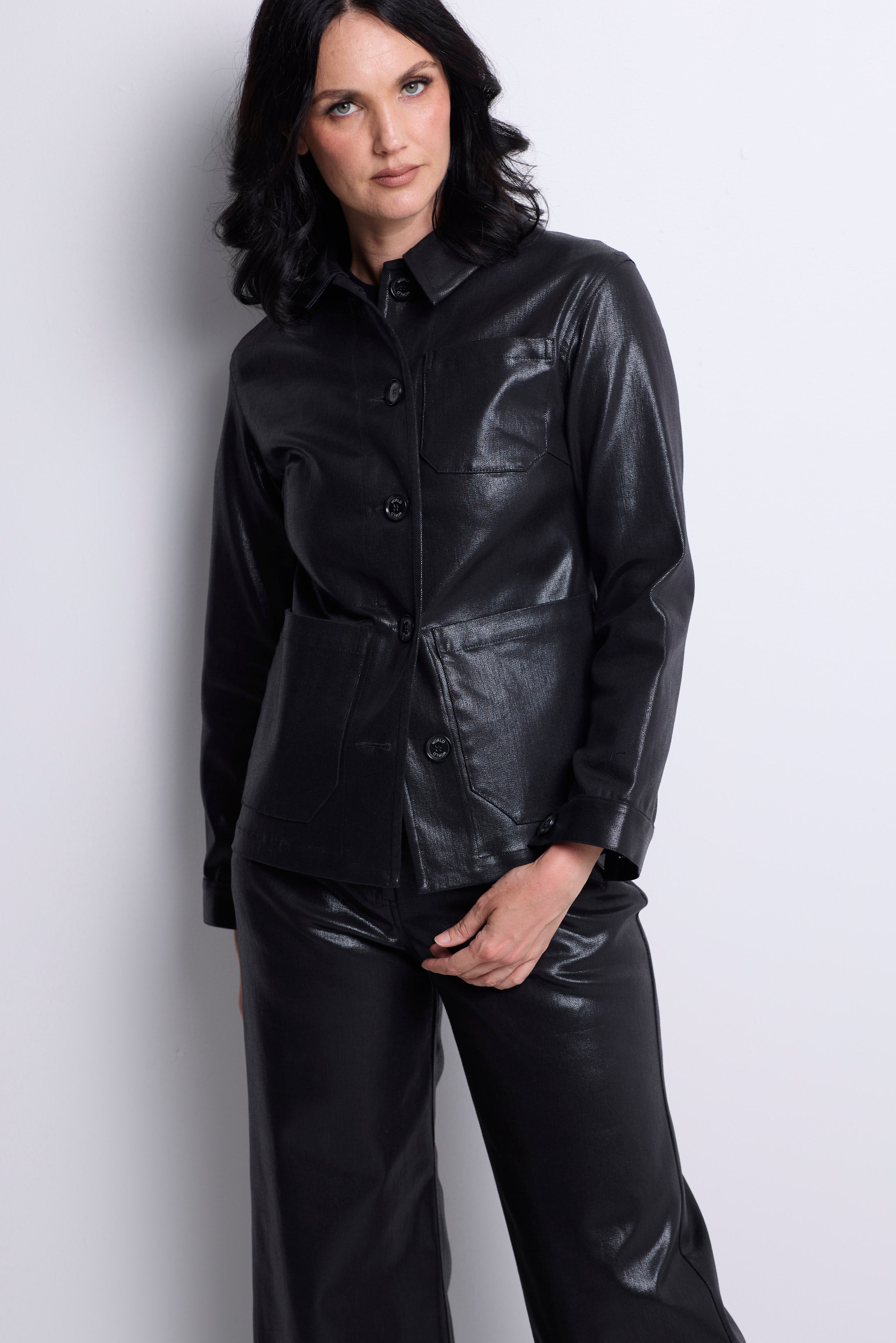 WORLD 5568 Franny Jacket Black Shine