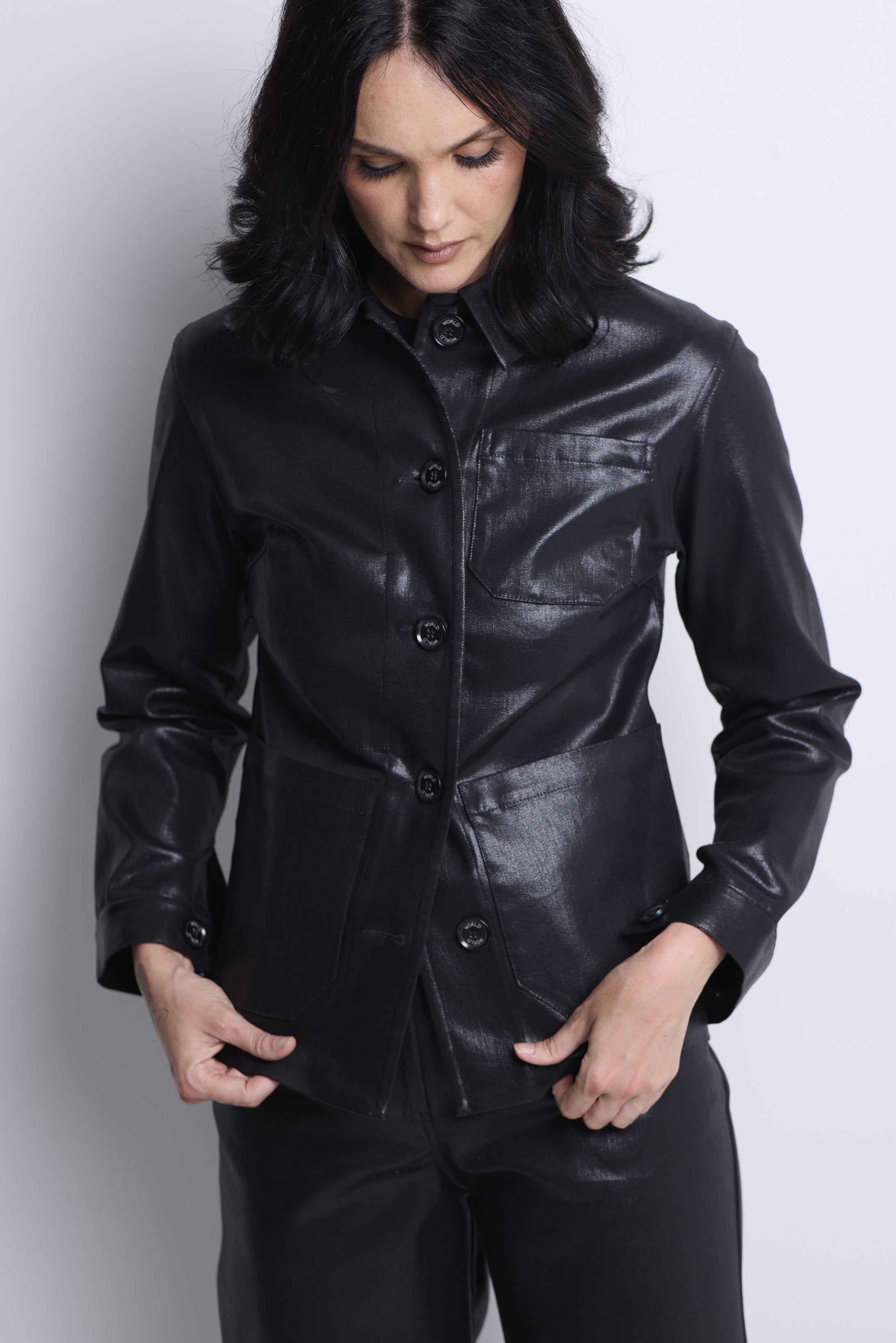 WORLD 5568 Franny Jacket Black Shine