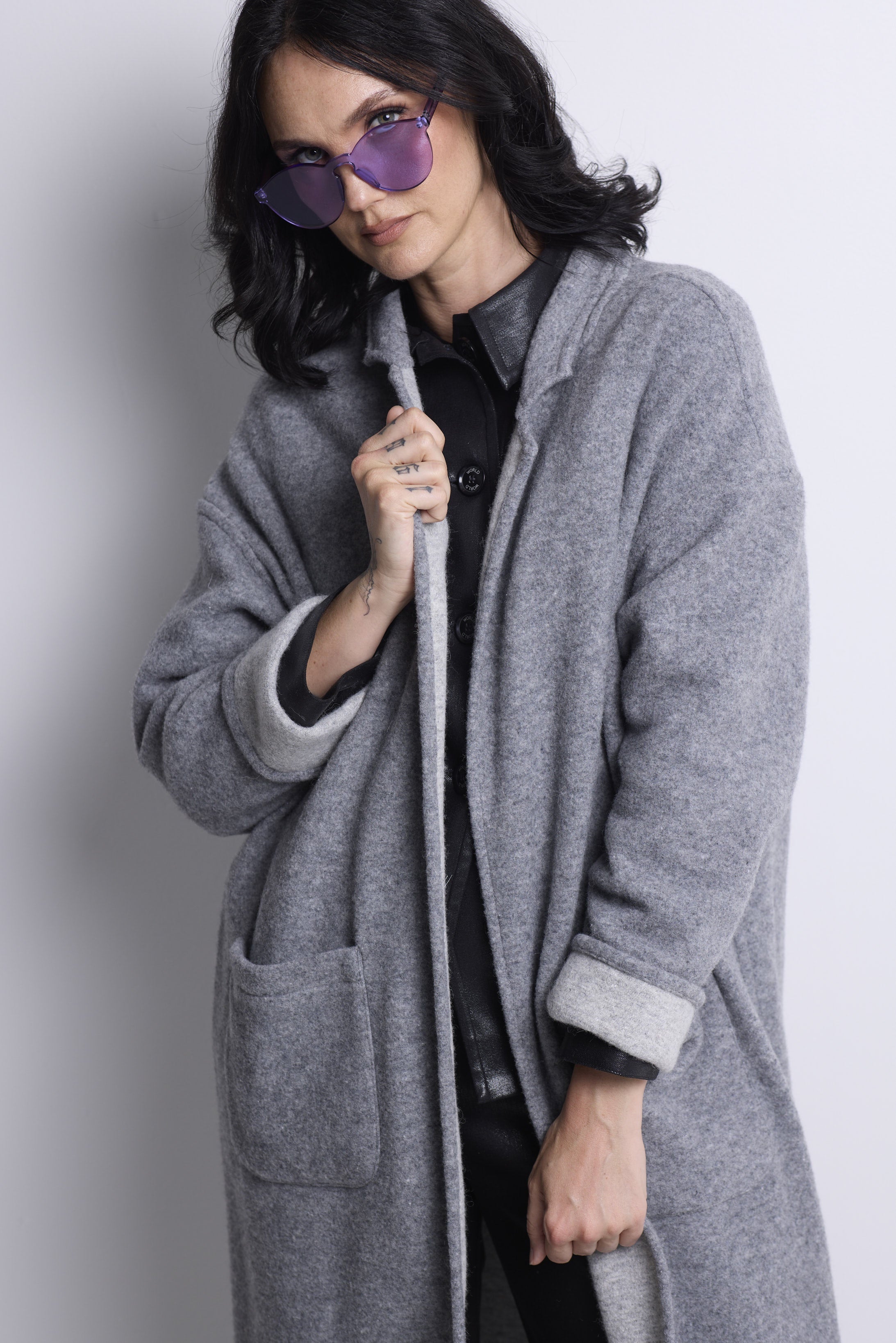 WORLD 4544 Flow Coat Grey