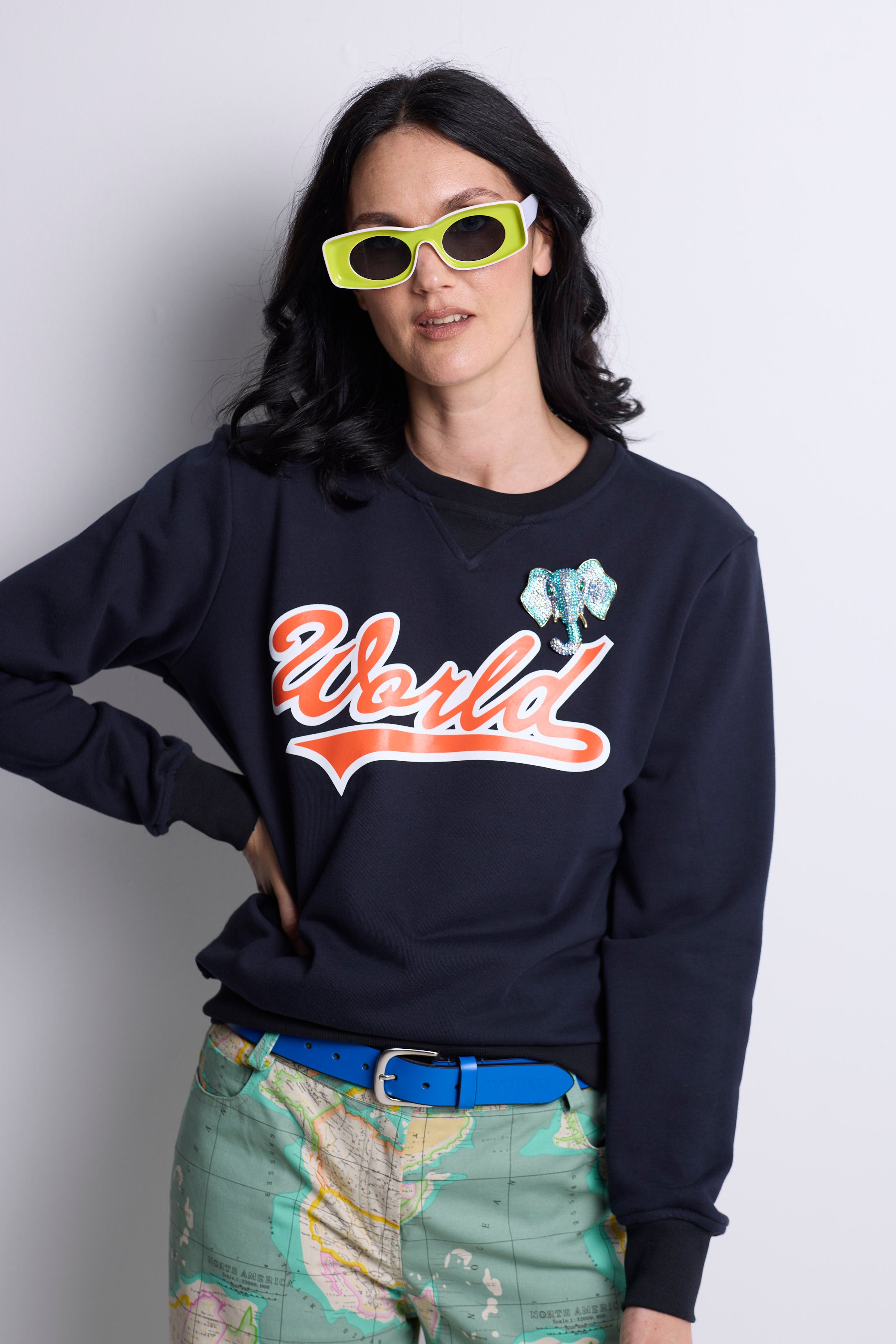 WORLD 5023B Folklore Jumper Midnight Flash (UNISEX)