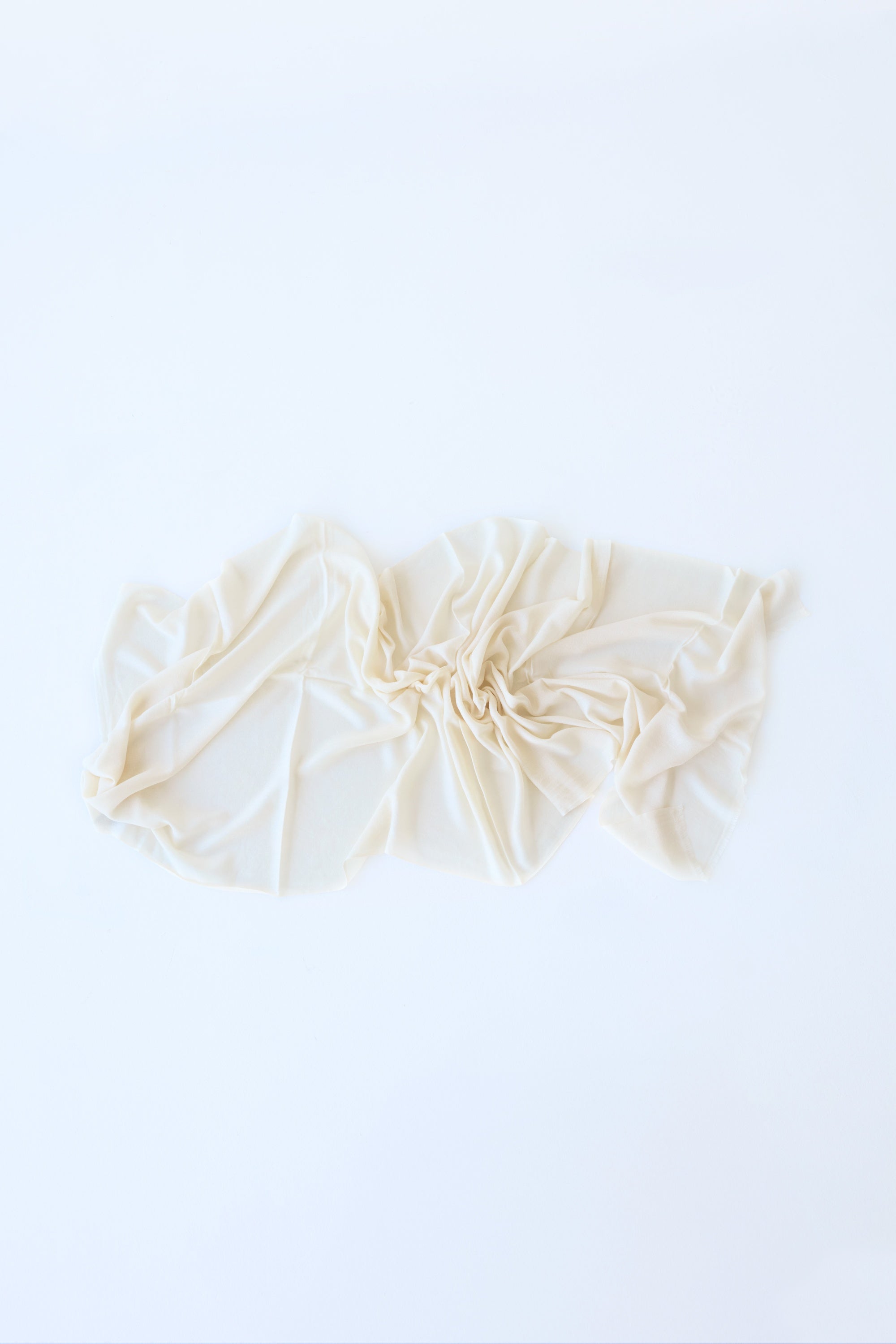 Good & Co - Fine Wool Silk Scarf / Wrap - Cream