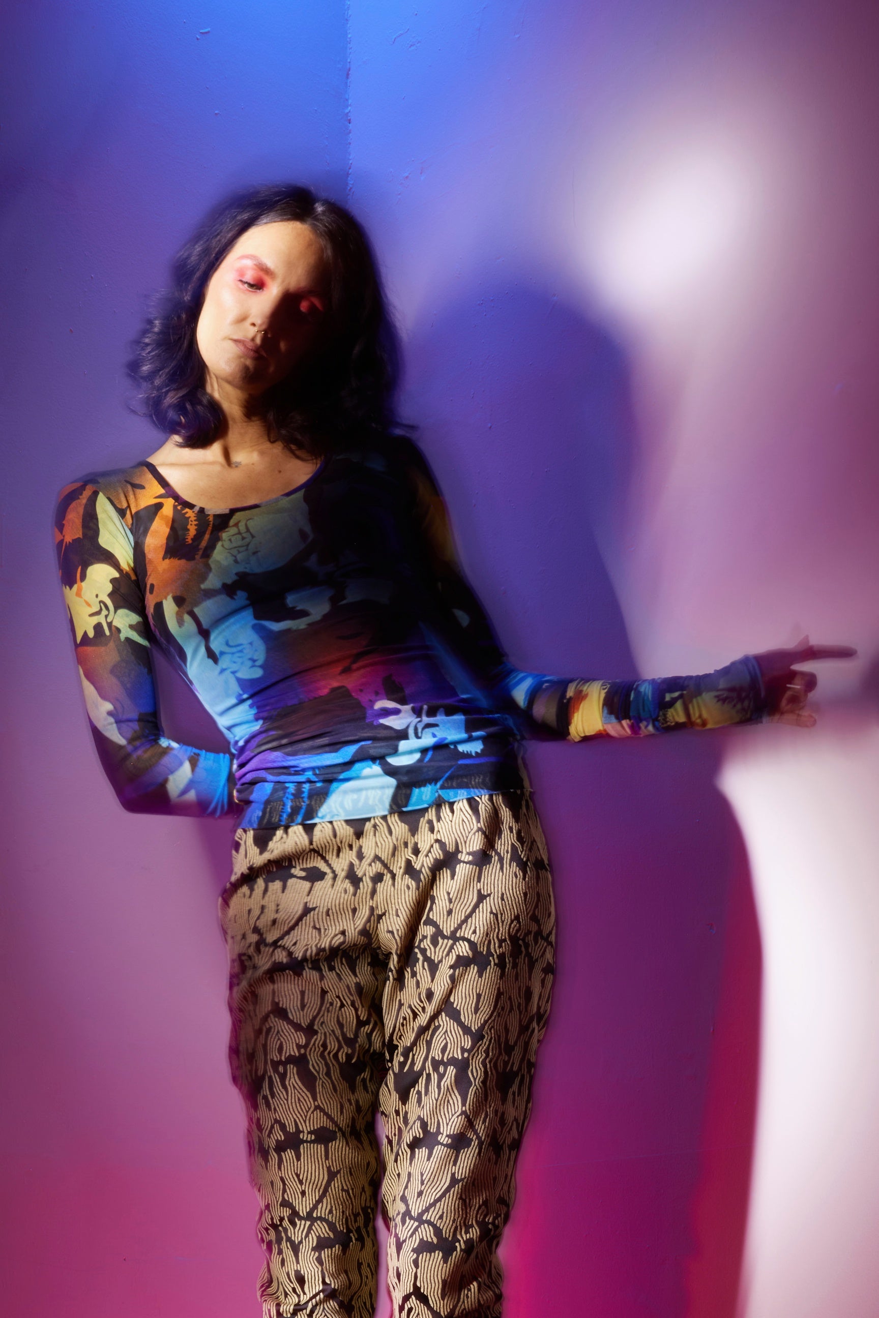 WORLD 5635 Octo Top 2026 Bright Abstract - ONE SIZE