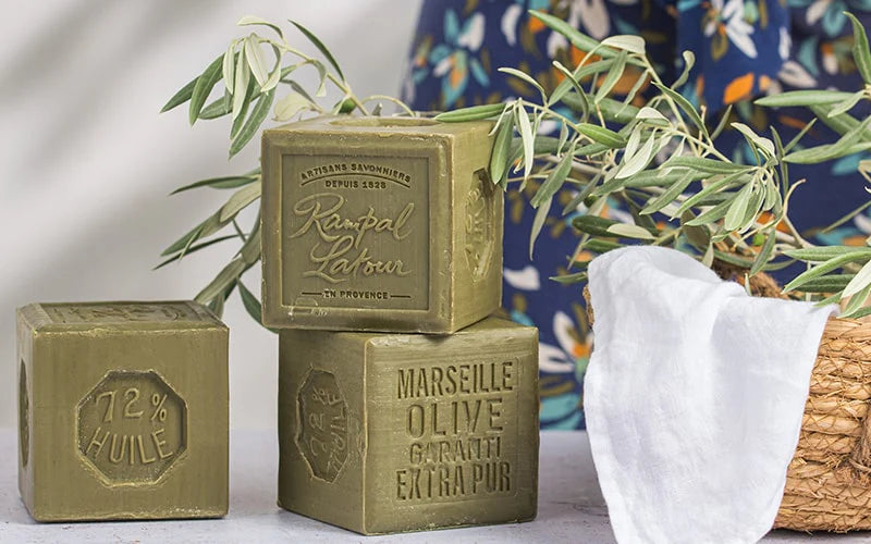 Rampal Latour Extra Pure Marseille Soap Unwrapped Cube 600g