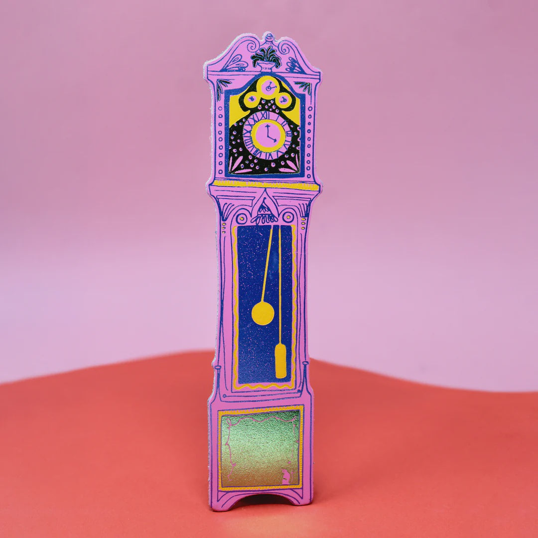 Ark - Grandfather Clock Hot Pink - Bookmark