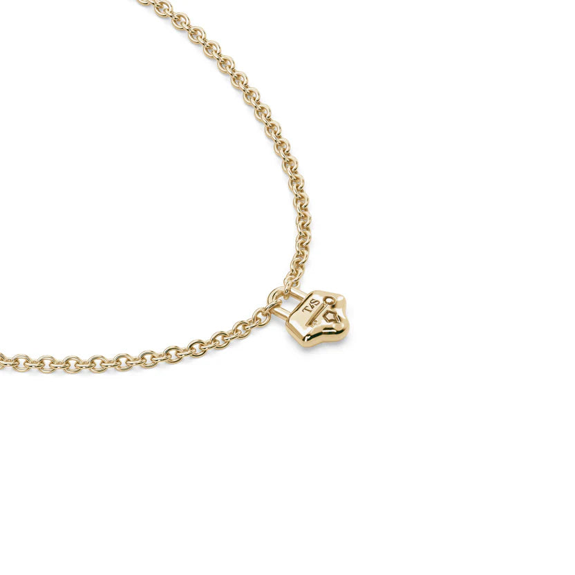 TAKEN by STORM: Cloud Lock Necklace Gold Plated