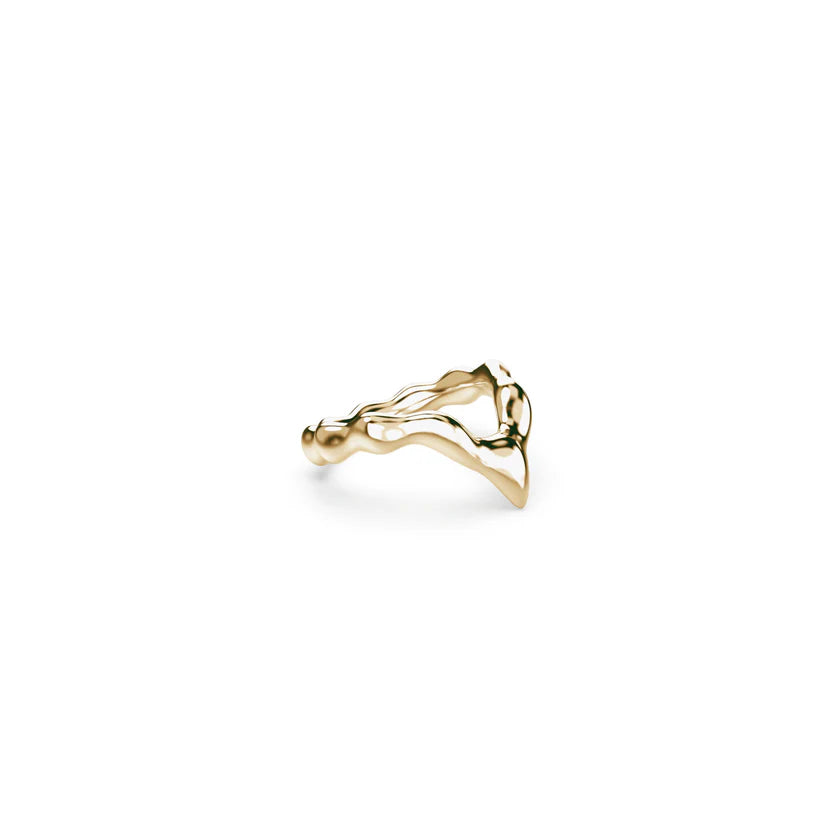 TAKEN by STORM: Snow Fall Ring Gold Plated