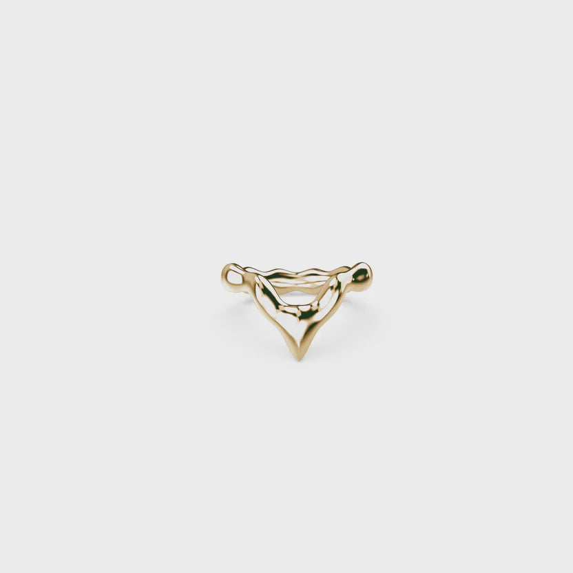 TAKEN by STORM: Snow Fall Ring Gold Plated