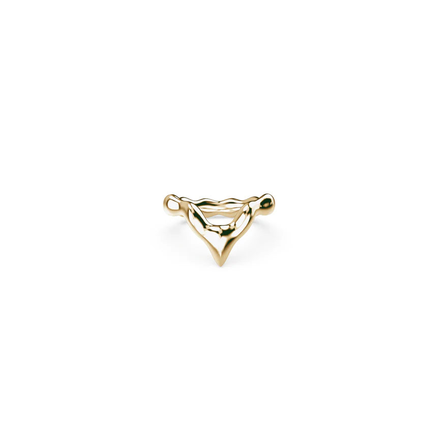 TAKEN by STORM: Snow Fall Ring Gold Plated