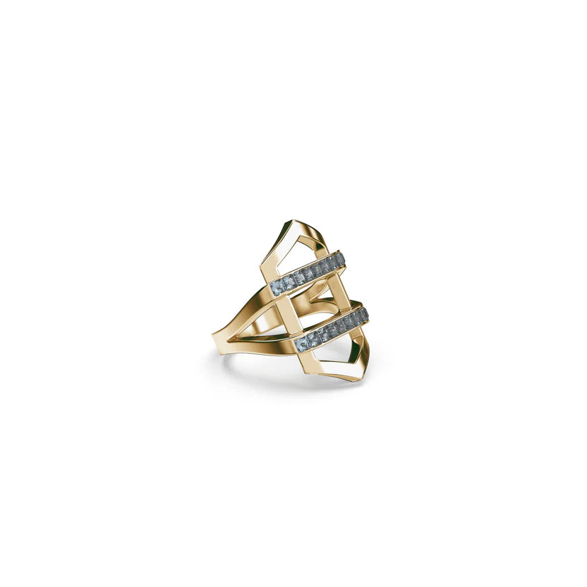 TAKEN by STORM: Ribbon Ring Gold Plated