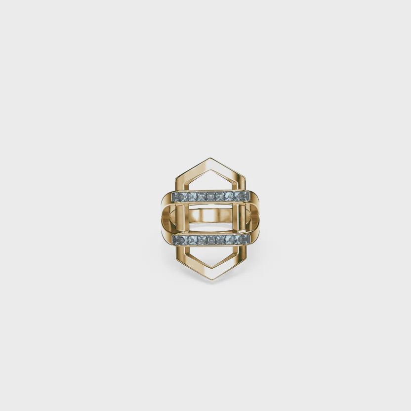 TAKEN by STORM: Ribbon Ring Gold Plated