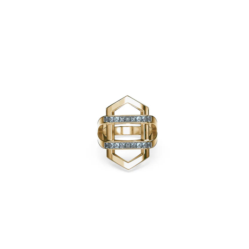 TAKEN by STORM: Ribbon Ring Gold Plated