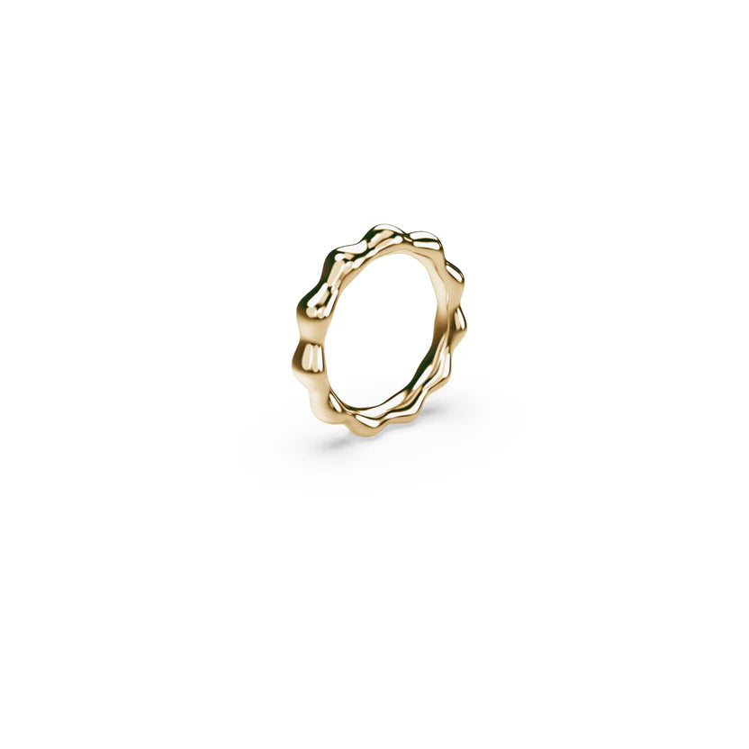 TAKEN by STORM: Snow Ring Gold Plated