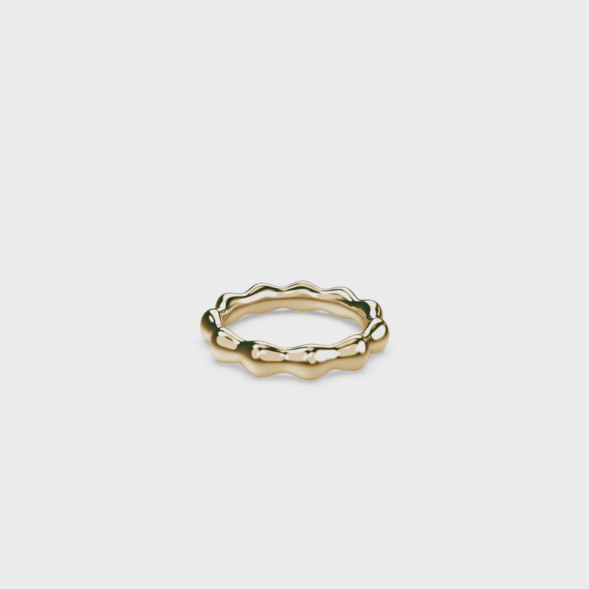 TAKEN by STORM: Snow Ring Gold Plated