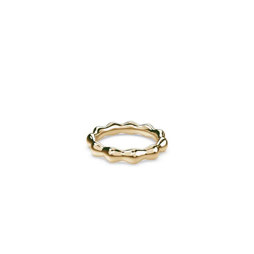 TAKEN by STORM: Snow Ring Gold Plated