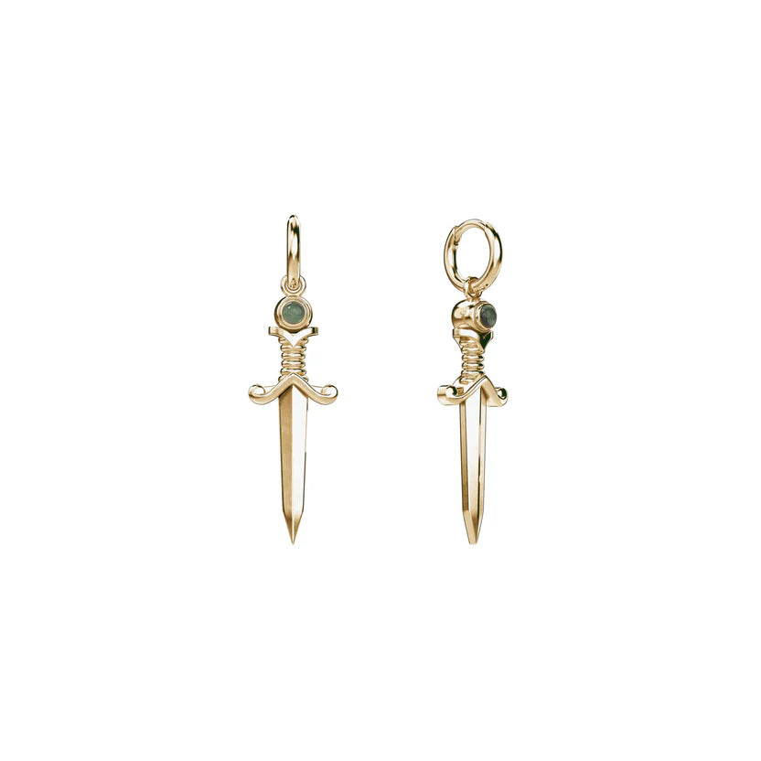 TAKEN by STORM: Claymore Earrings Gold Plated