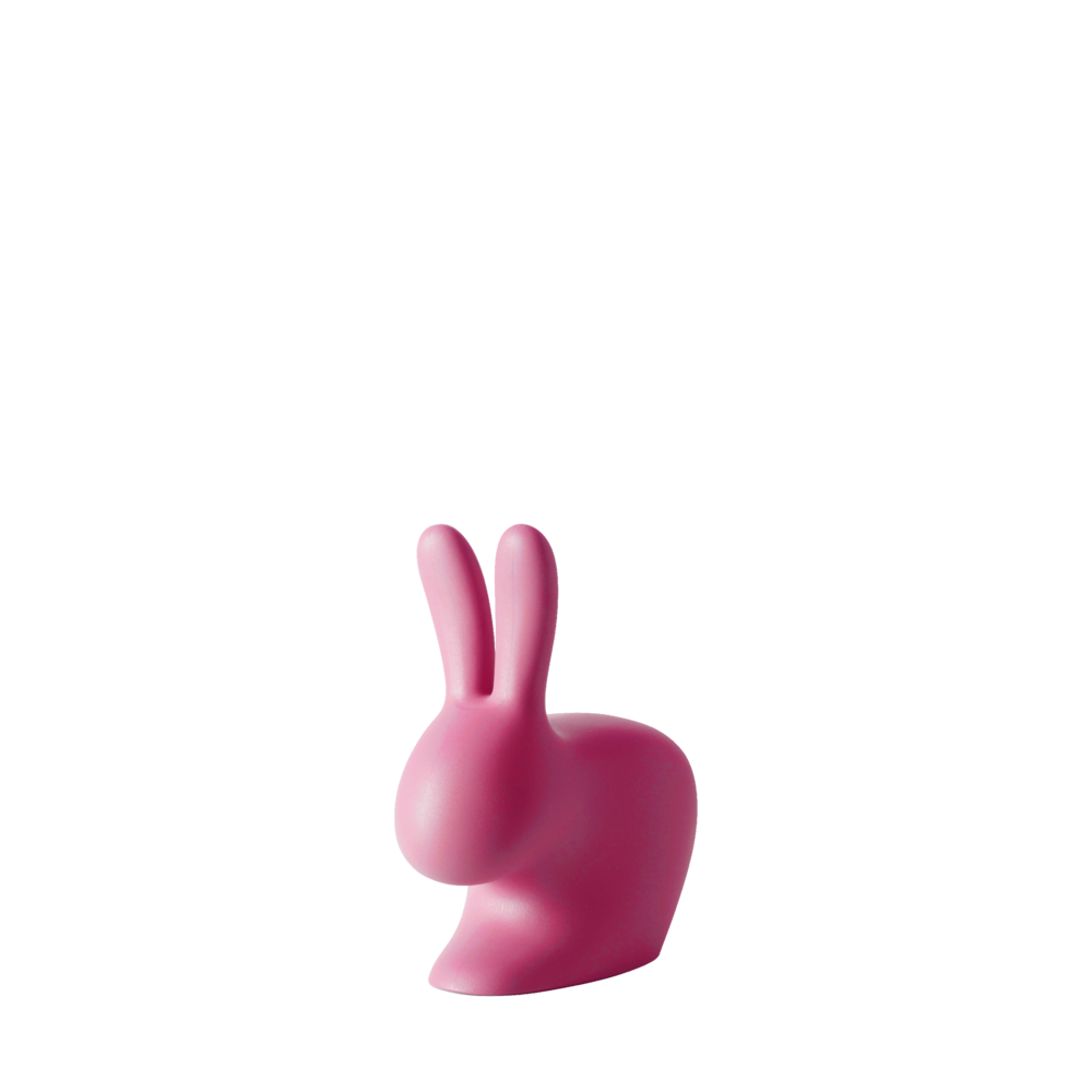 Qeeboo XS Rabbit Doorstopper / Bookend Bright Pink