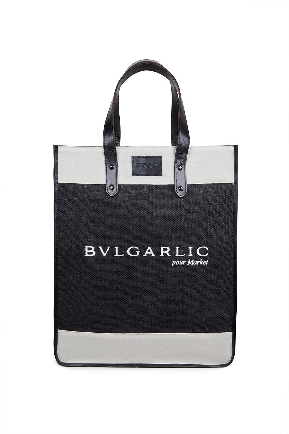 The Cool Hunter Market Bag Black Leather - Bvlgarlic - NEW